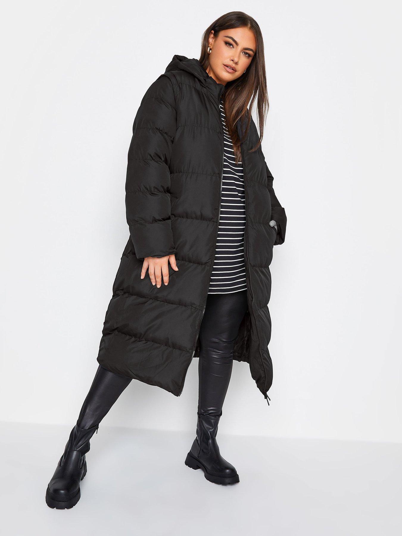 undefined 2 In 1 Padded Longline Gilet - Black