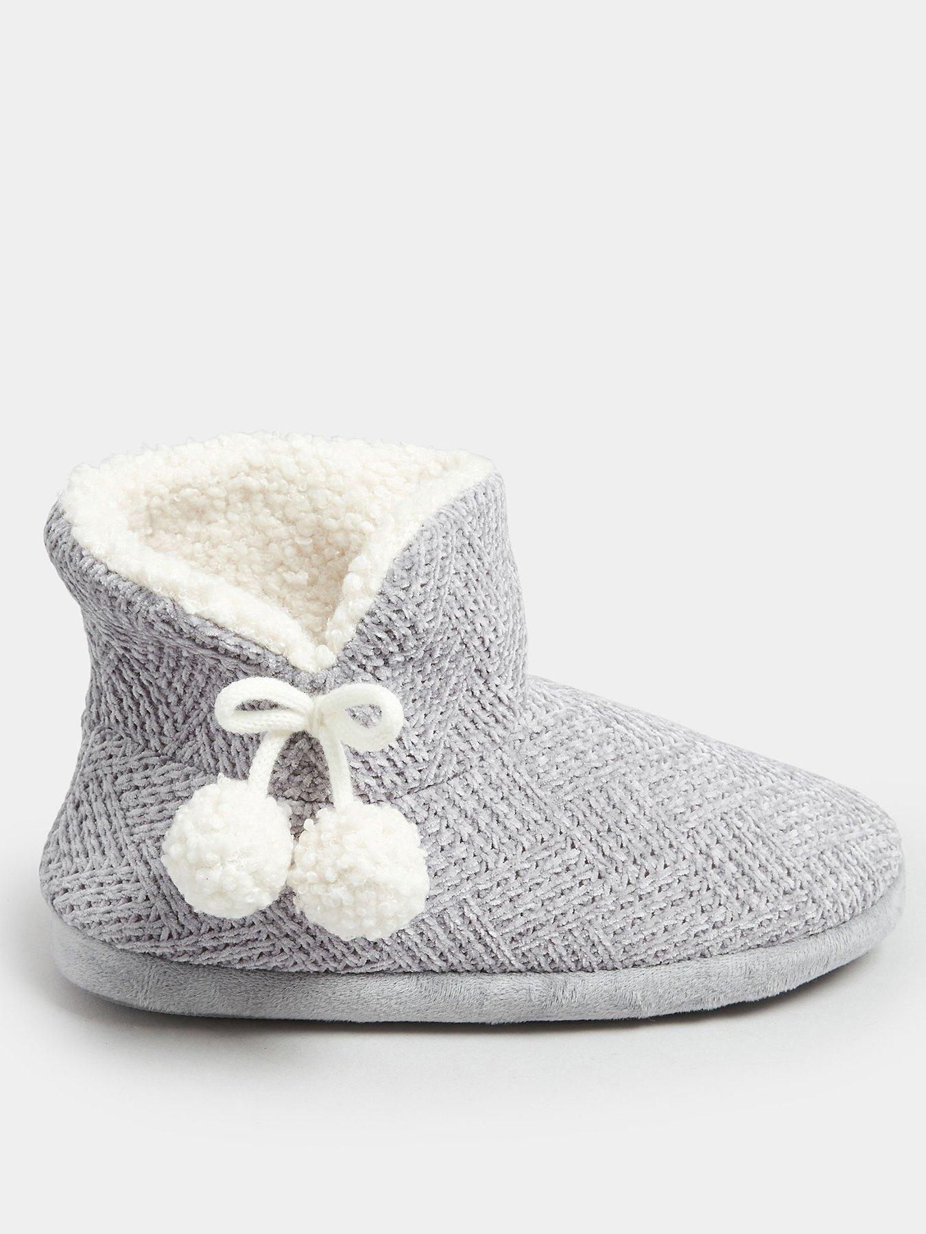  image of yours-wide-fit-fluffy-chevron-boot-grey