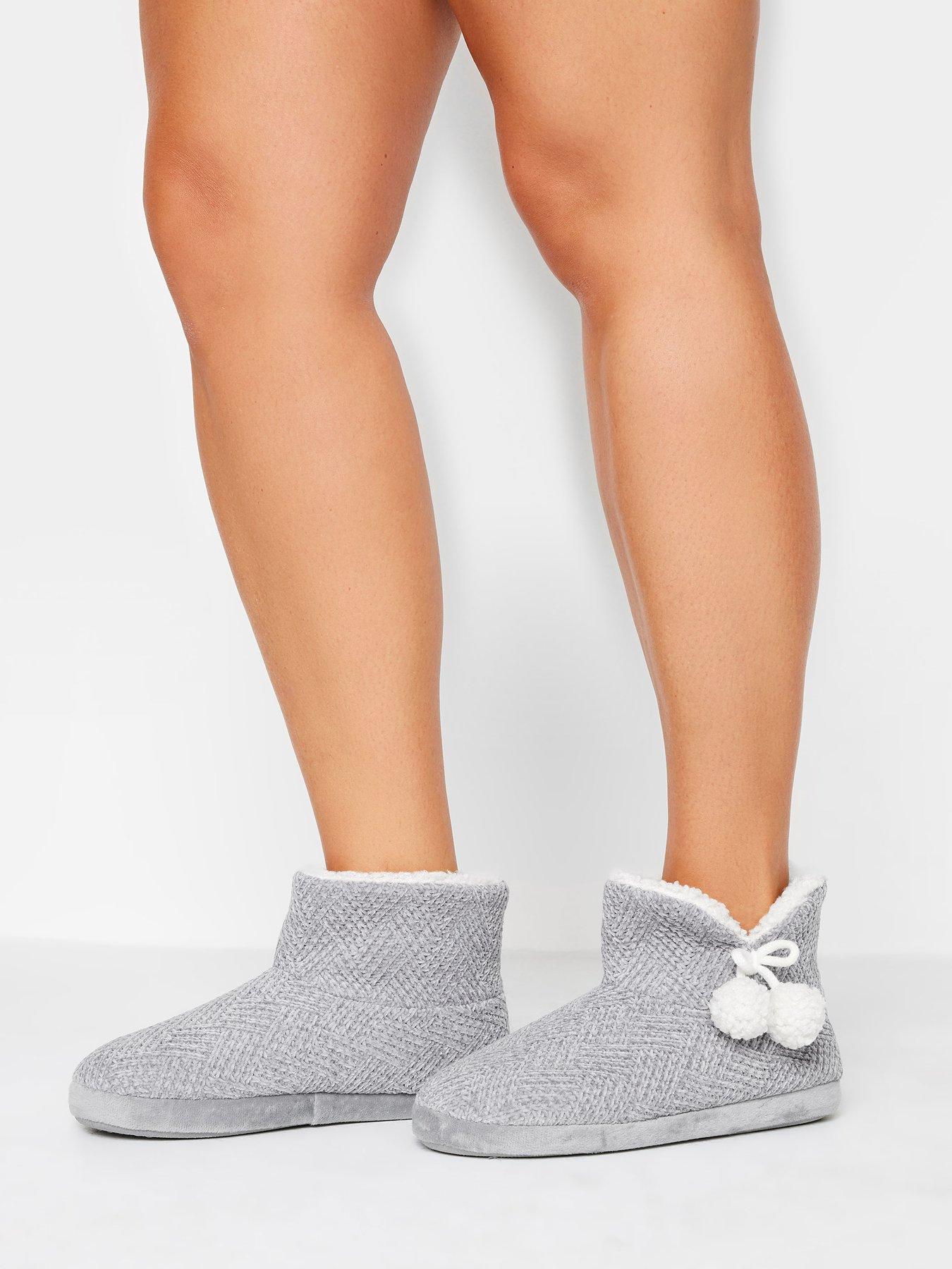  image of yours-wide-fit-fluffy-chevron-boot-grey