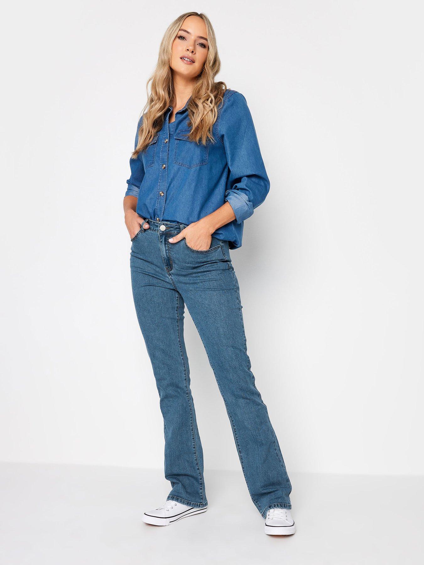  image of long-tall-sally-rae-bootcut-jean-mid-wash