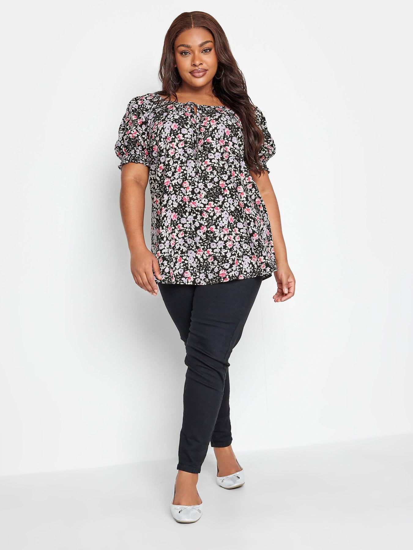 Youth Swing Top | Blue Ditsy Floral