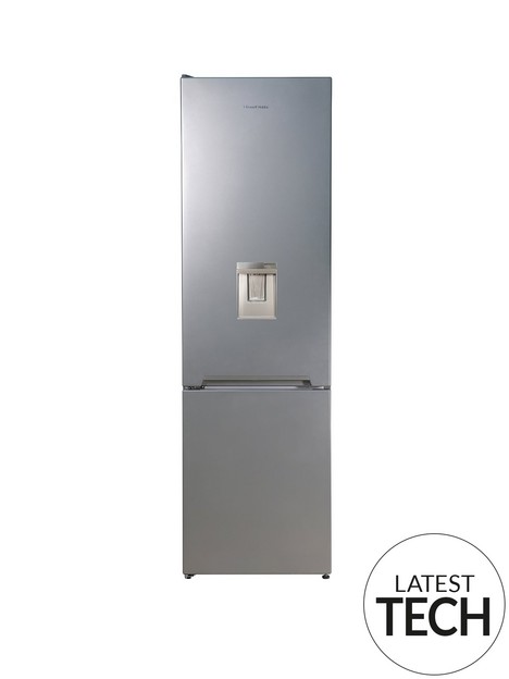 russell-hobbs-rh180ffff55s-wd-54cm-wide-180cm-tallnbspfrost-free-fridge-freezer-with-water-dispenser-silver