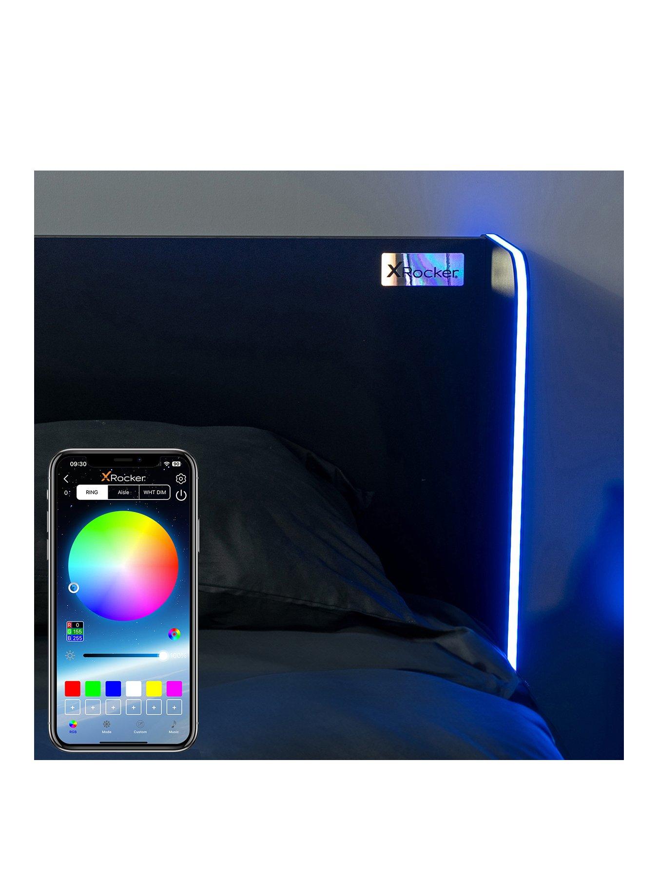 X Rocker Xrocker Electra Single Bed With Neo Motion App Lighting ...