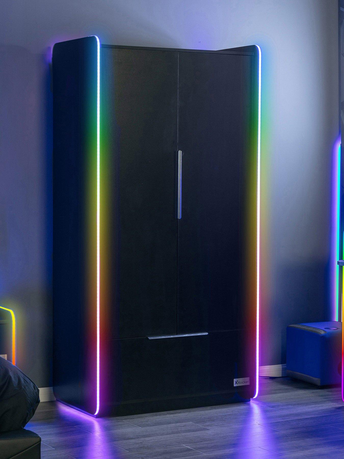 undefined Electra 2 Door, 1 Drawer Wardrobe with Neo Motion App Lighting Control