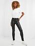  image of joe-browns-rock-chick-leather-look-trousers-black