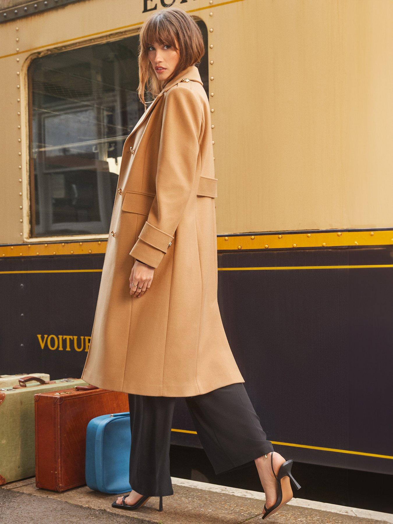 Womens Wool Longline Coat