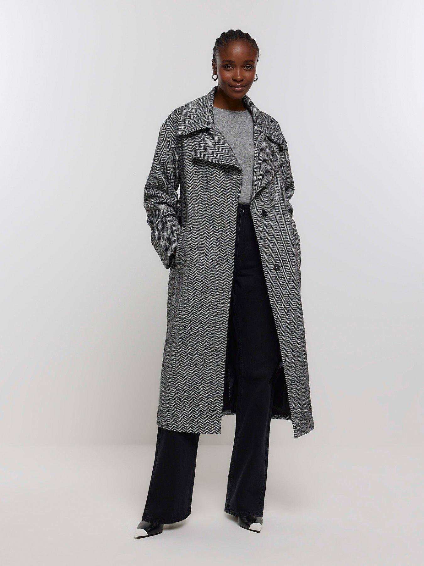 Vinyl trench coat river island sales