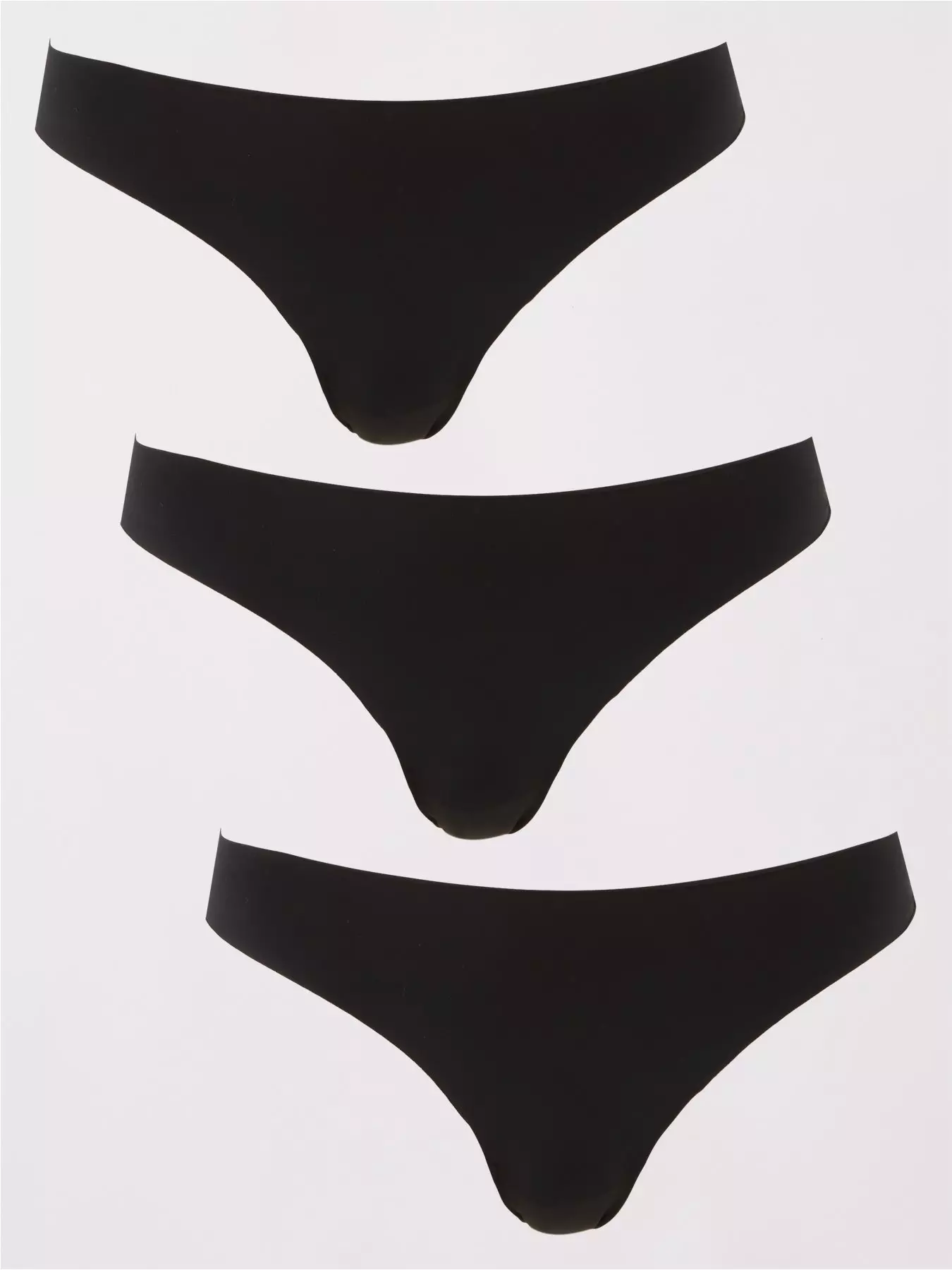 Dorina Flo knit lingerie set 3 pack in black, khaki and white