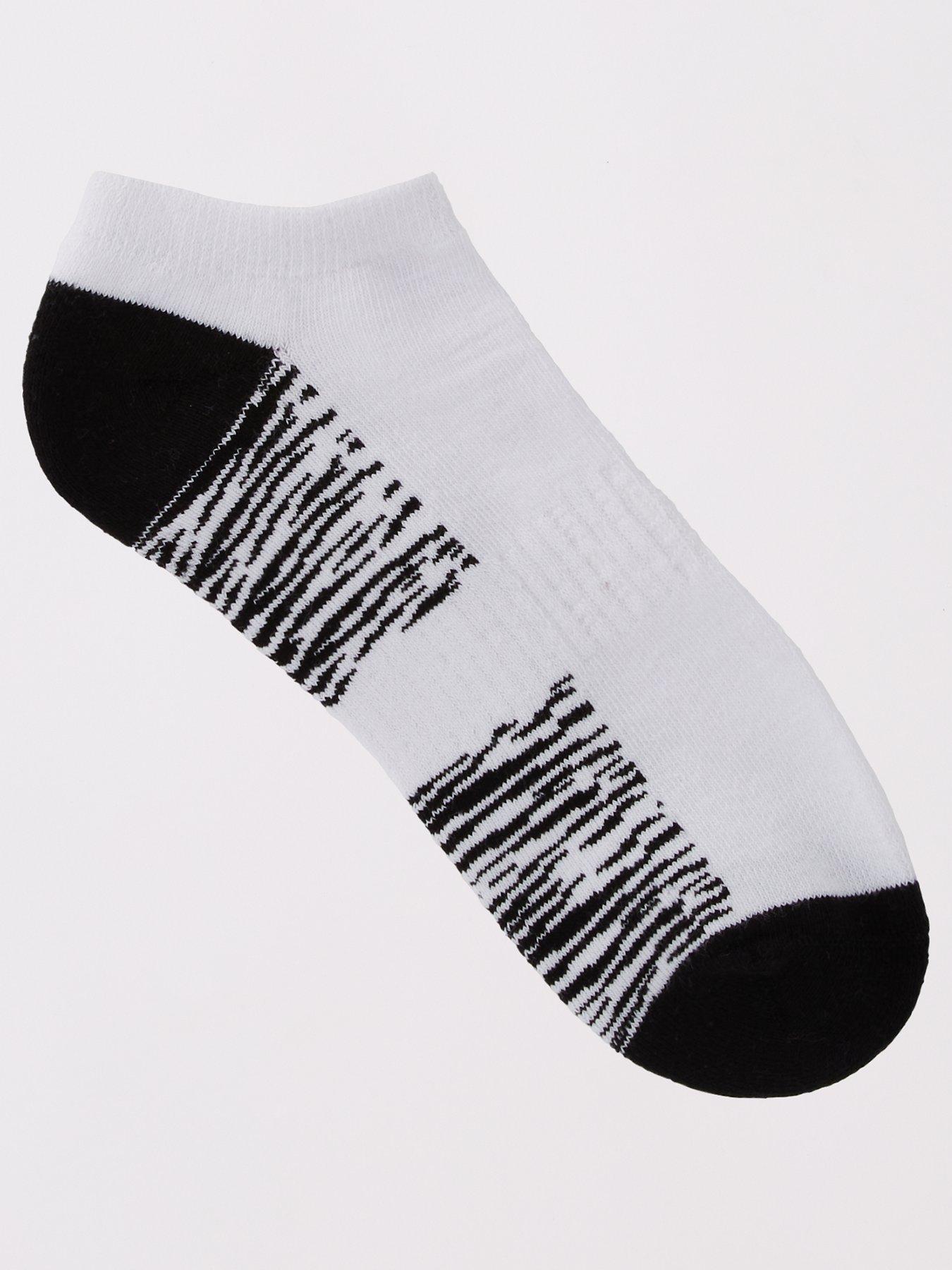  image of everyday-5-pack-targeted-cushioning-trainer-liner-socks-white
