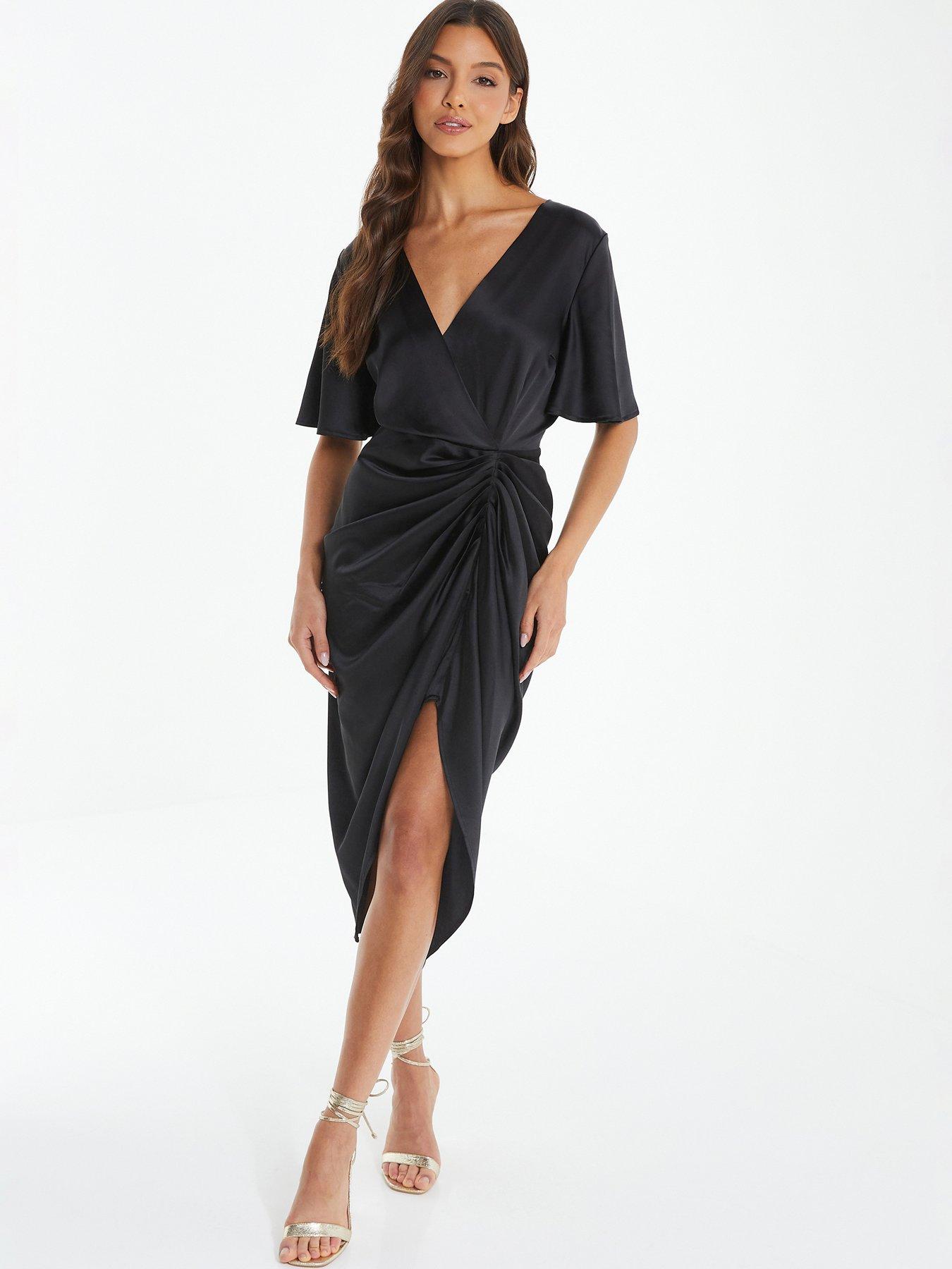 knee length dresses for ladies Lunaria Black main image 0