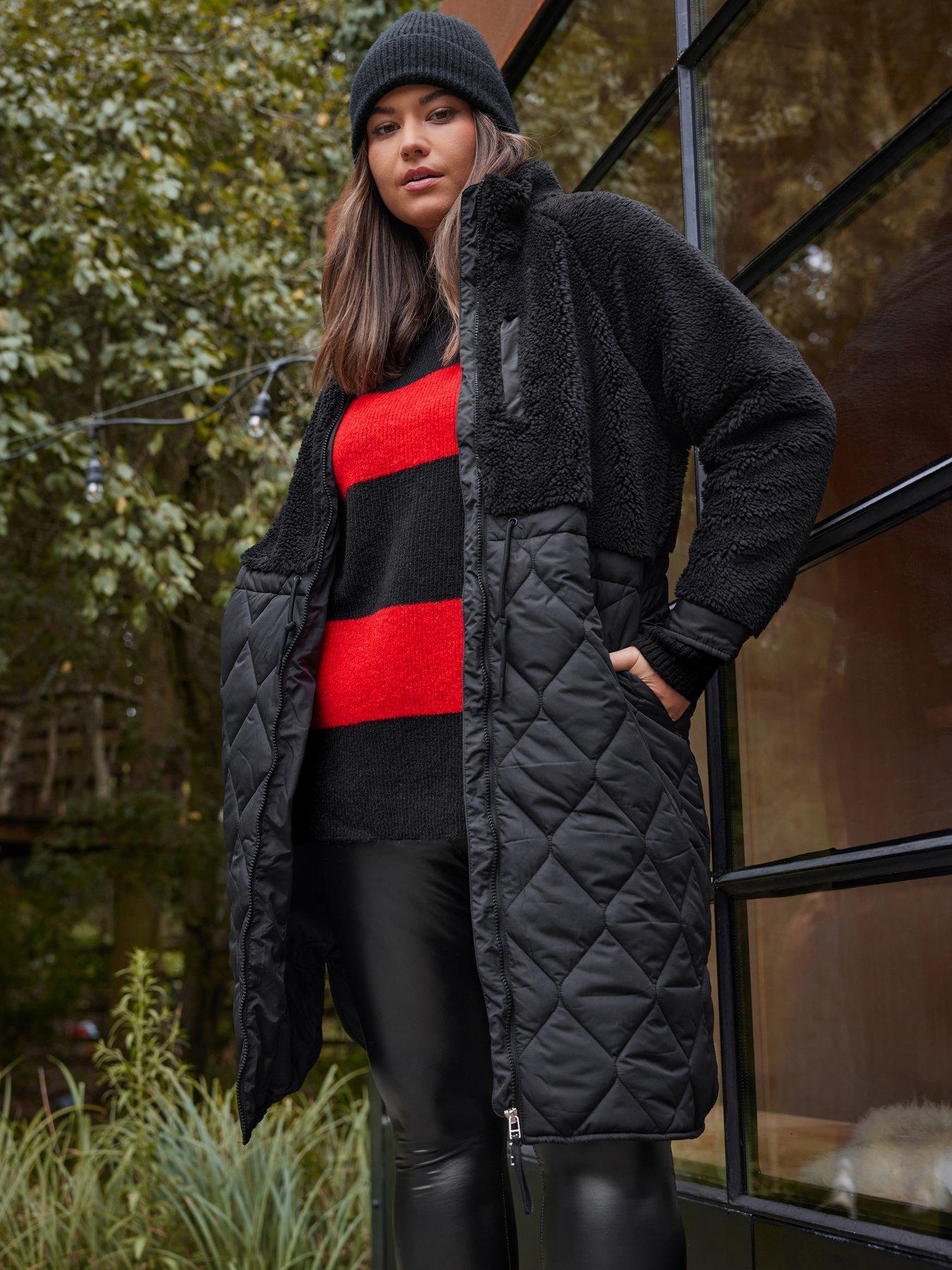 Quilted Longline Coat - Chateau Pink, Women's Jackets & Coats