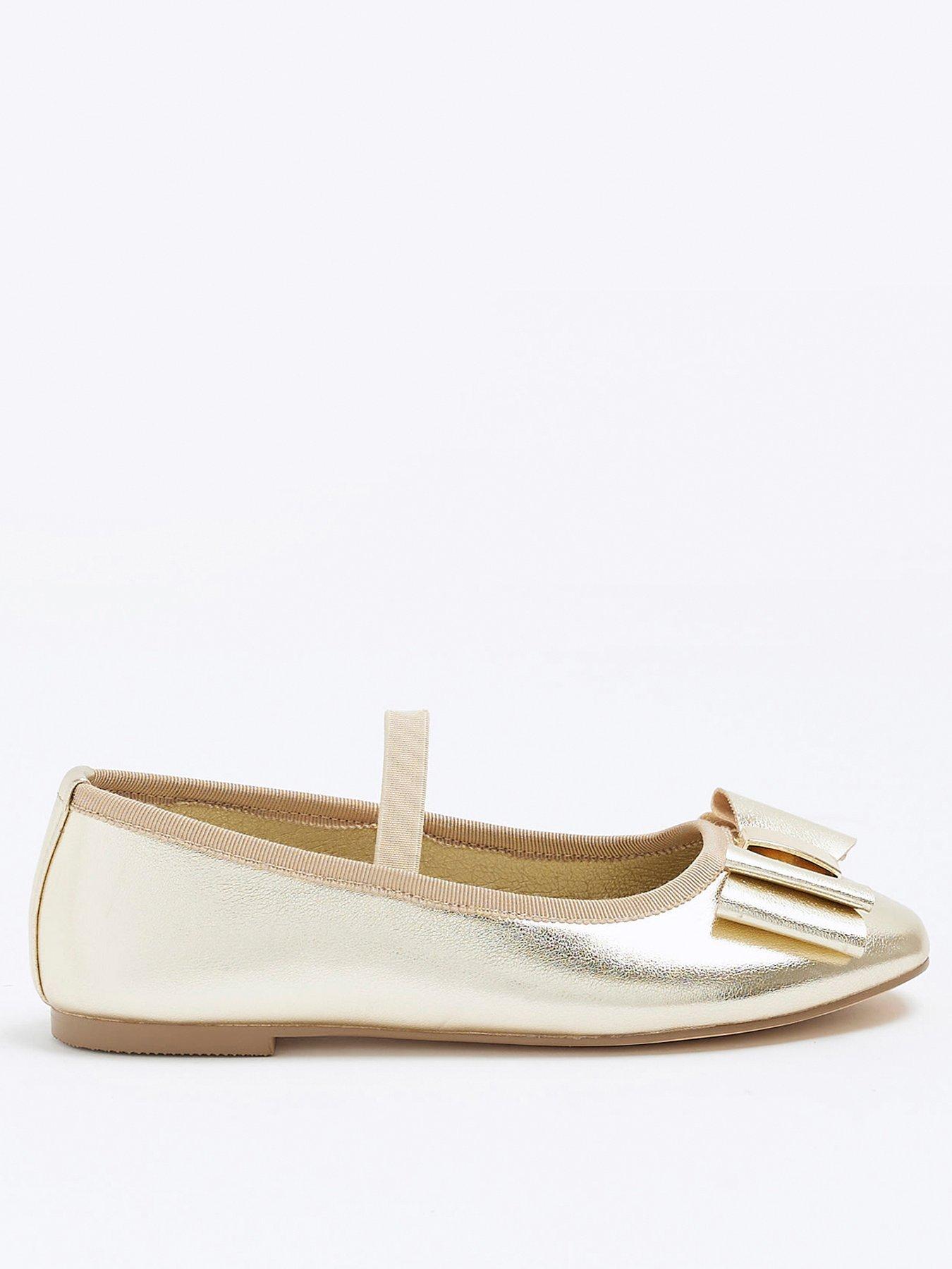 River island shop gold shoes sale