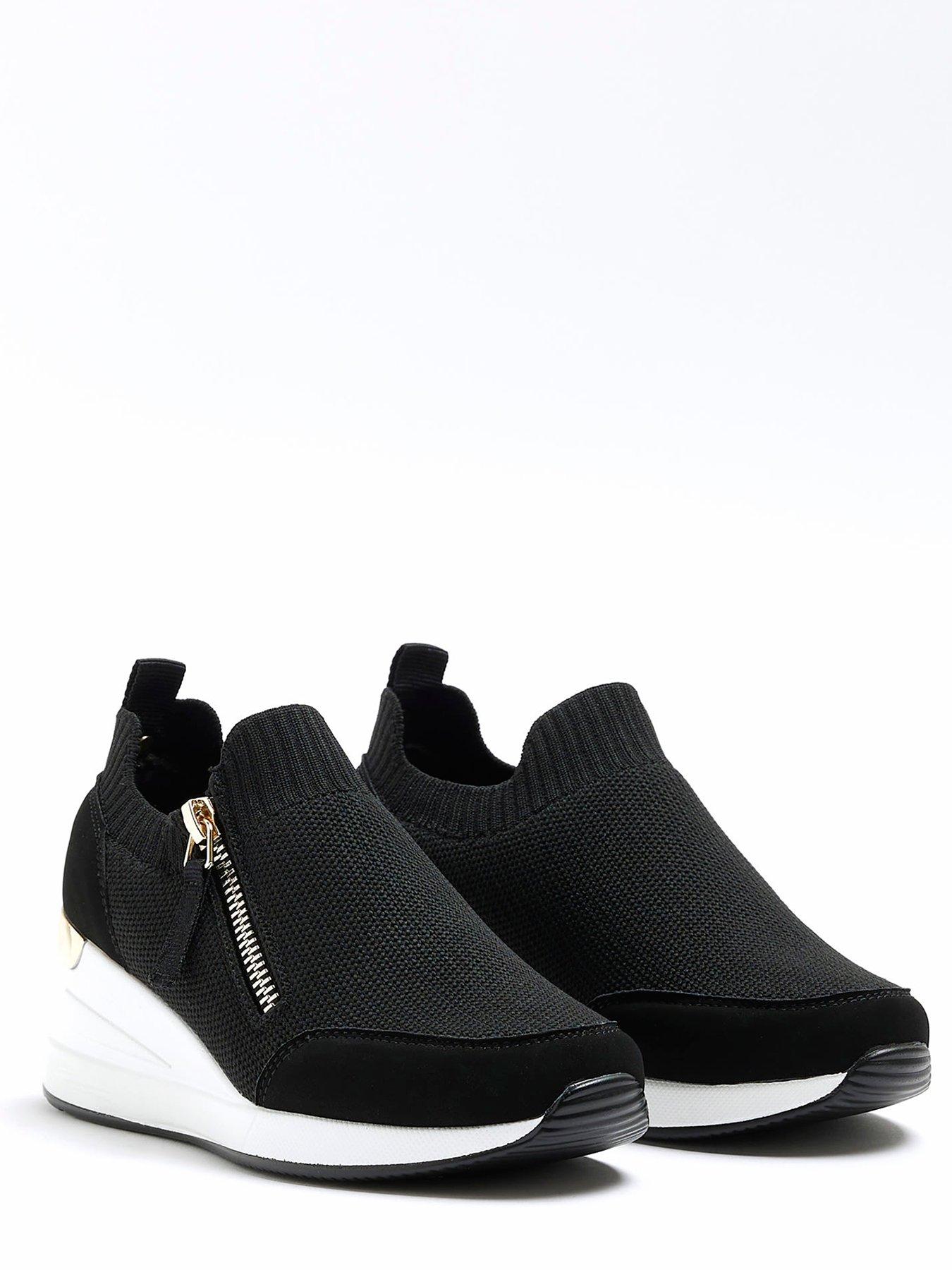 River island hot sale trainers black