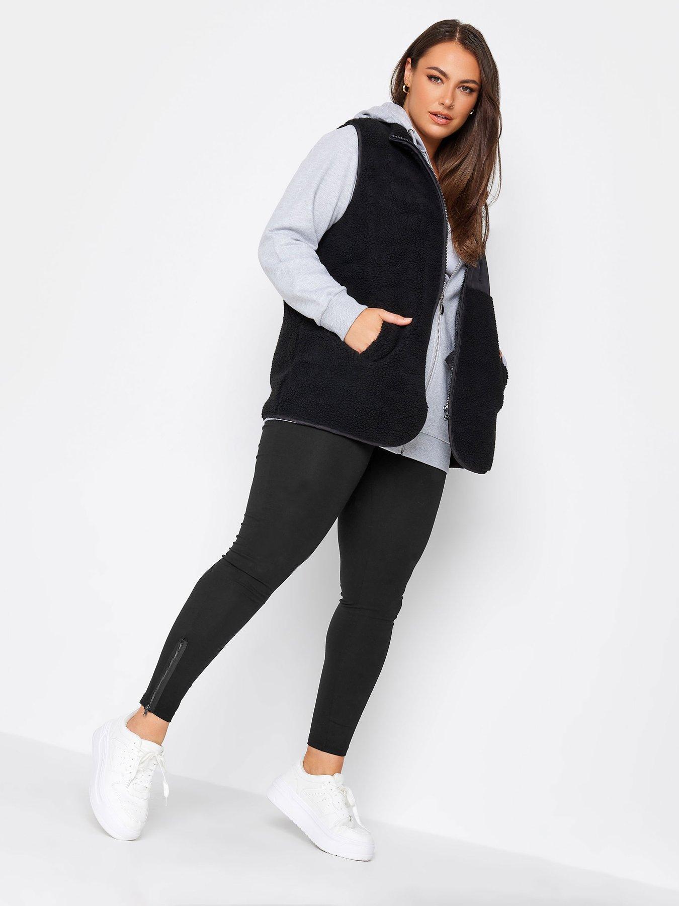 Image 2 of 3 of Yours Zip Hem Legging - Black