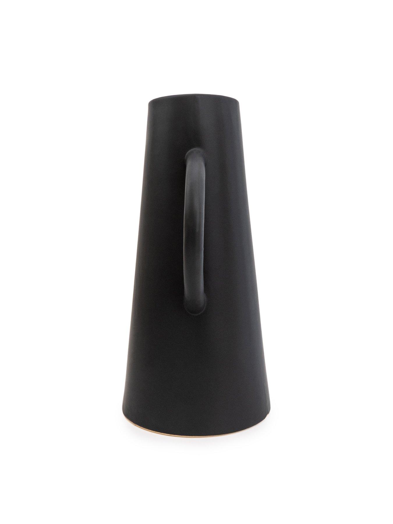  image of very-home-35nbspcm-conical-vase-with-handles