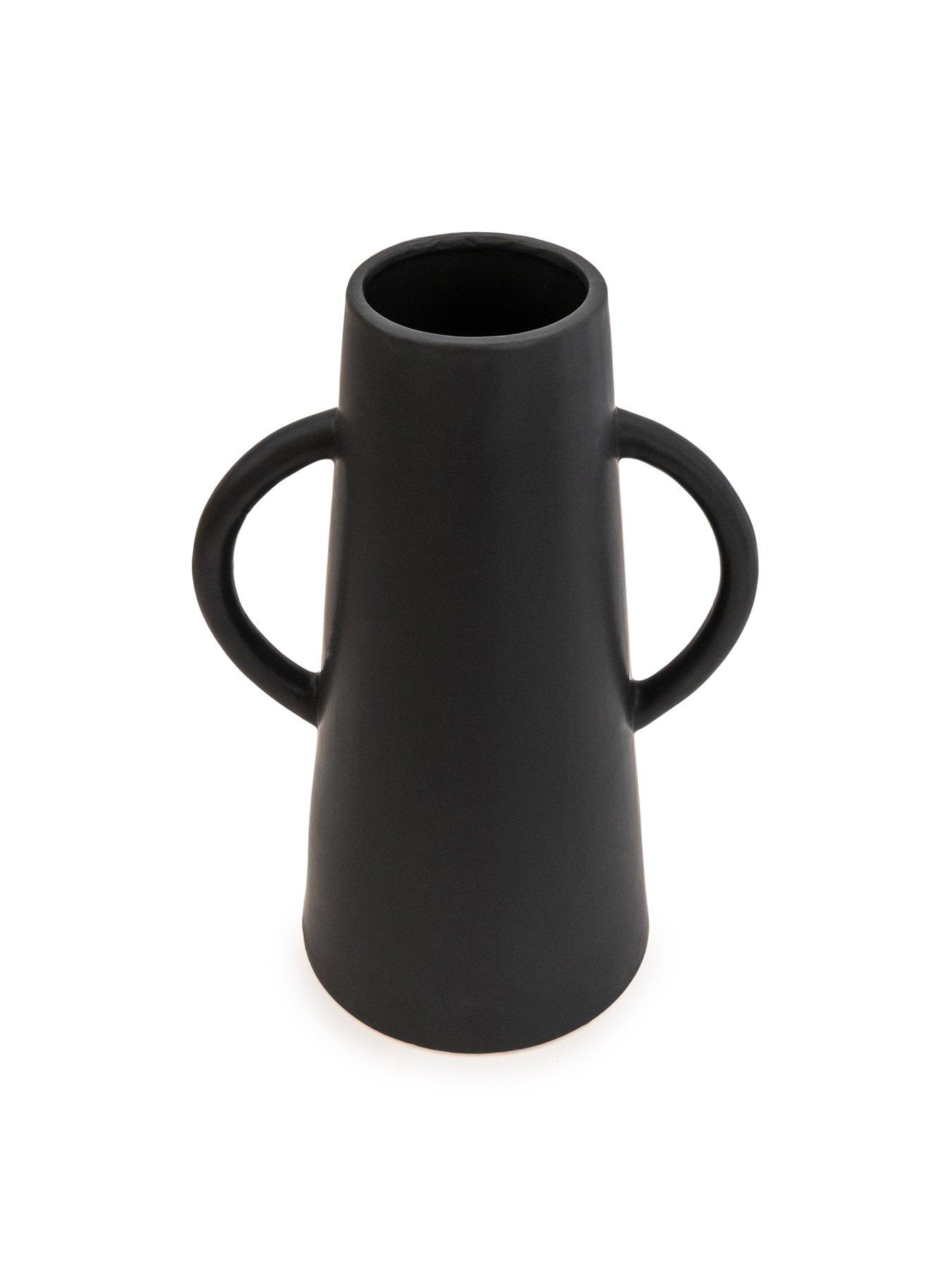  image of very-home-35nbspcm-conical-vase-with-handles