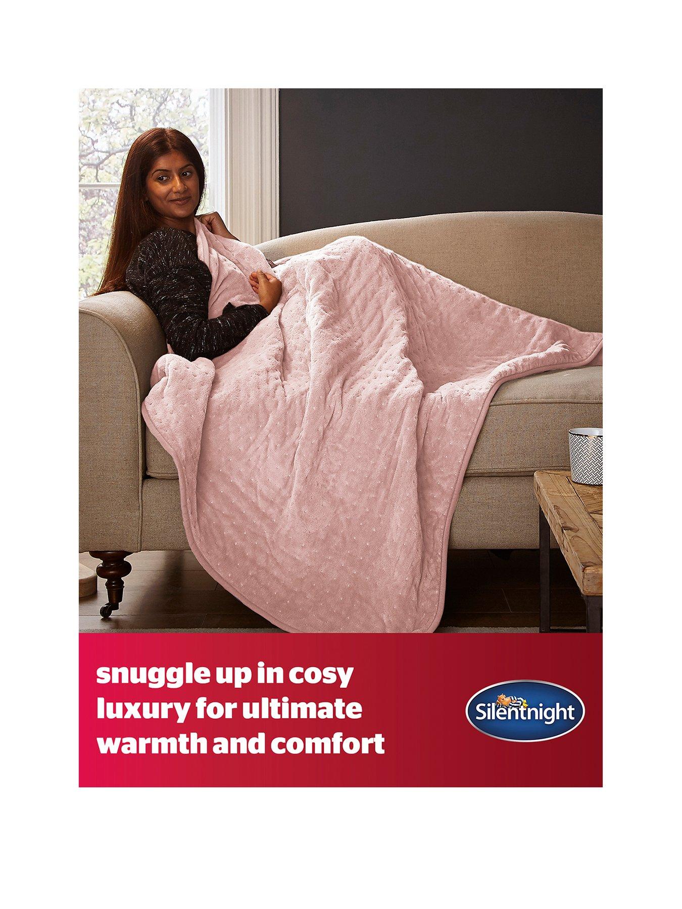 Image 2 of 7 of Silentnight Luxury Heated Throw - 9 Heat Settings - Blush Pink