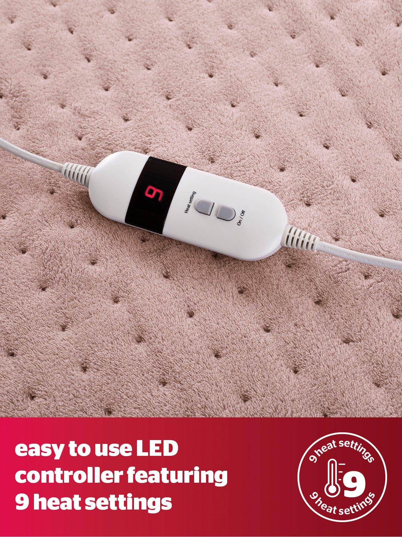  image of silentnight-luxury-heated-throw-9-heat-settings-blush-pink