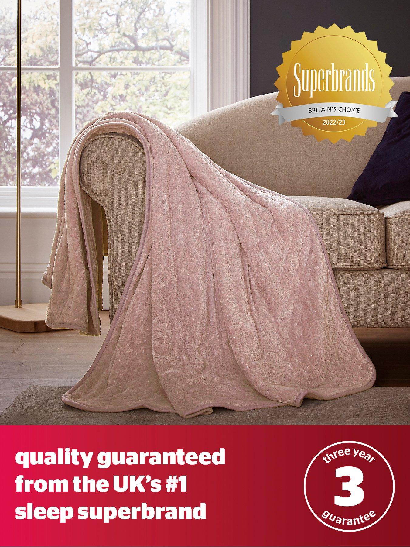  image of silentnight-luxury-heated-throw-9-heat-settings-blush-pink