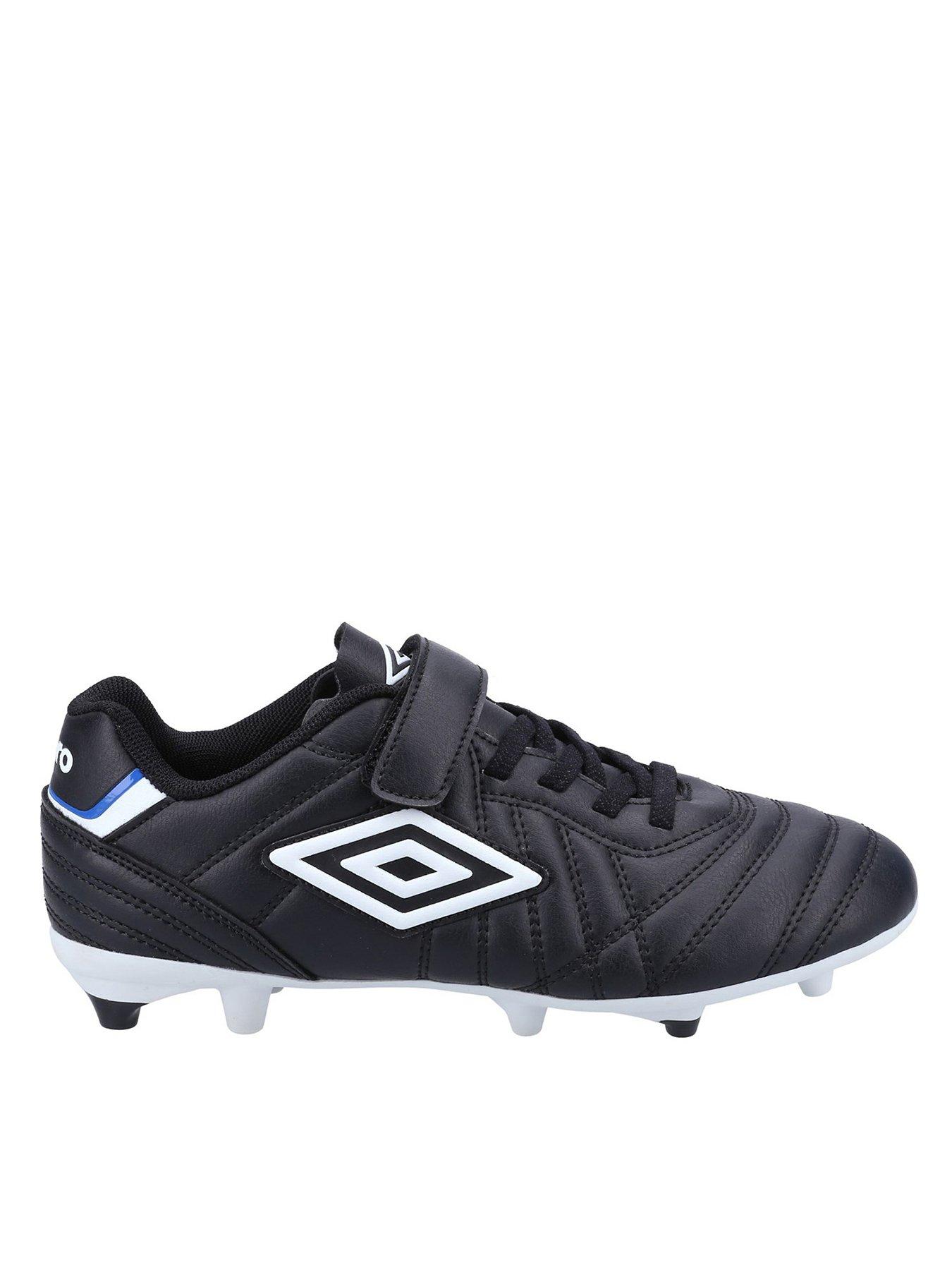 Image 1 of 4 of Umbro Junior Speciali Liga Firm Ground Velcro Football Boot - Black