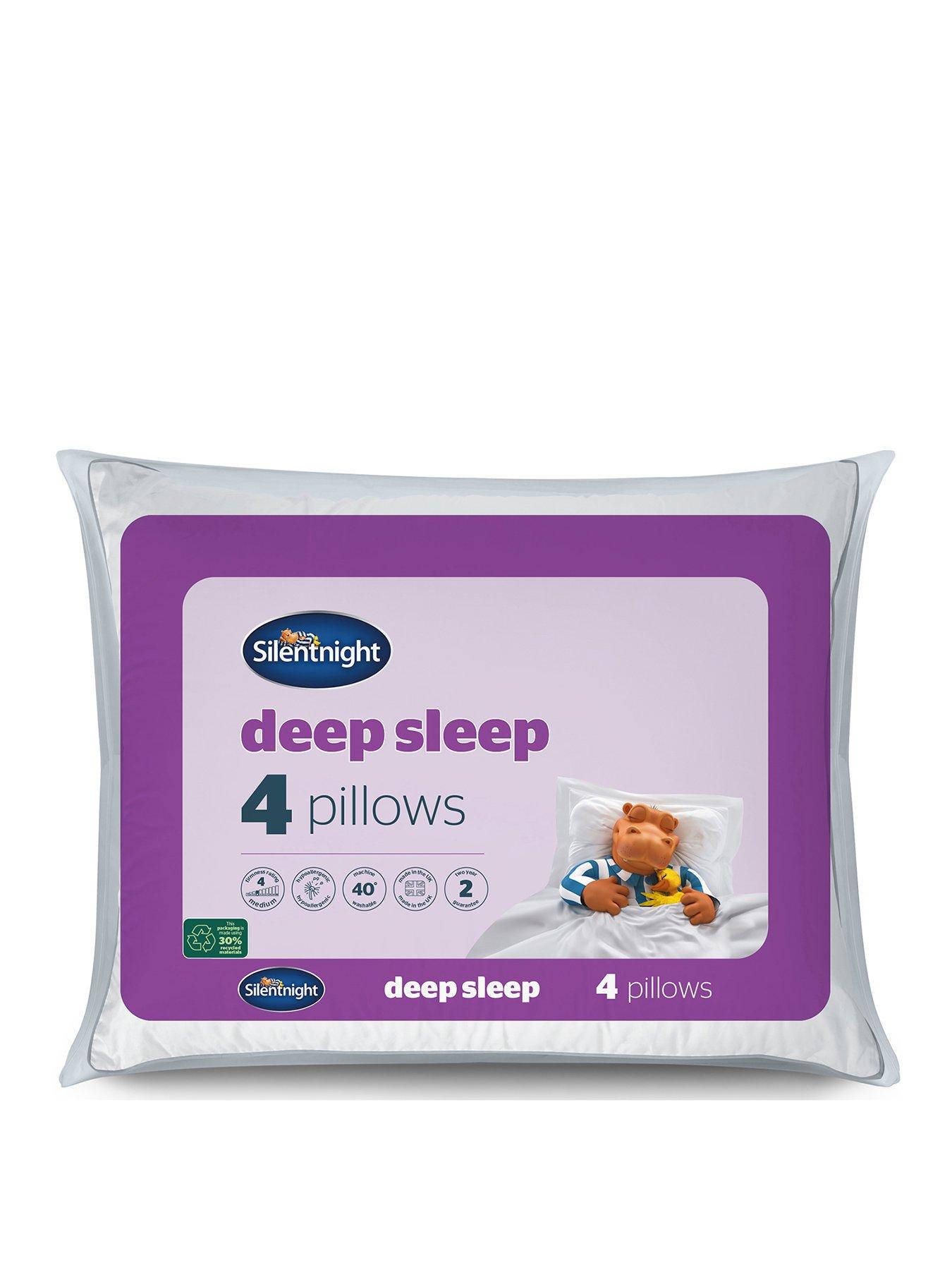 Silentnight Deep Sleep Pillows Pack Of 4 White littlewoods