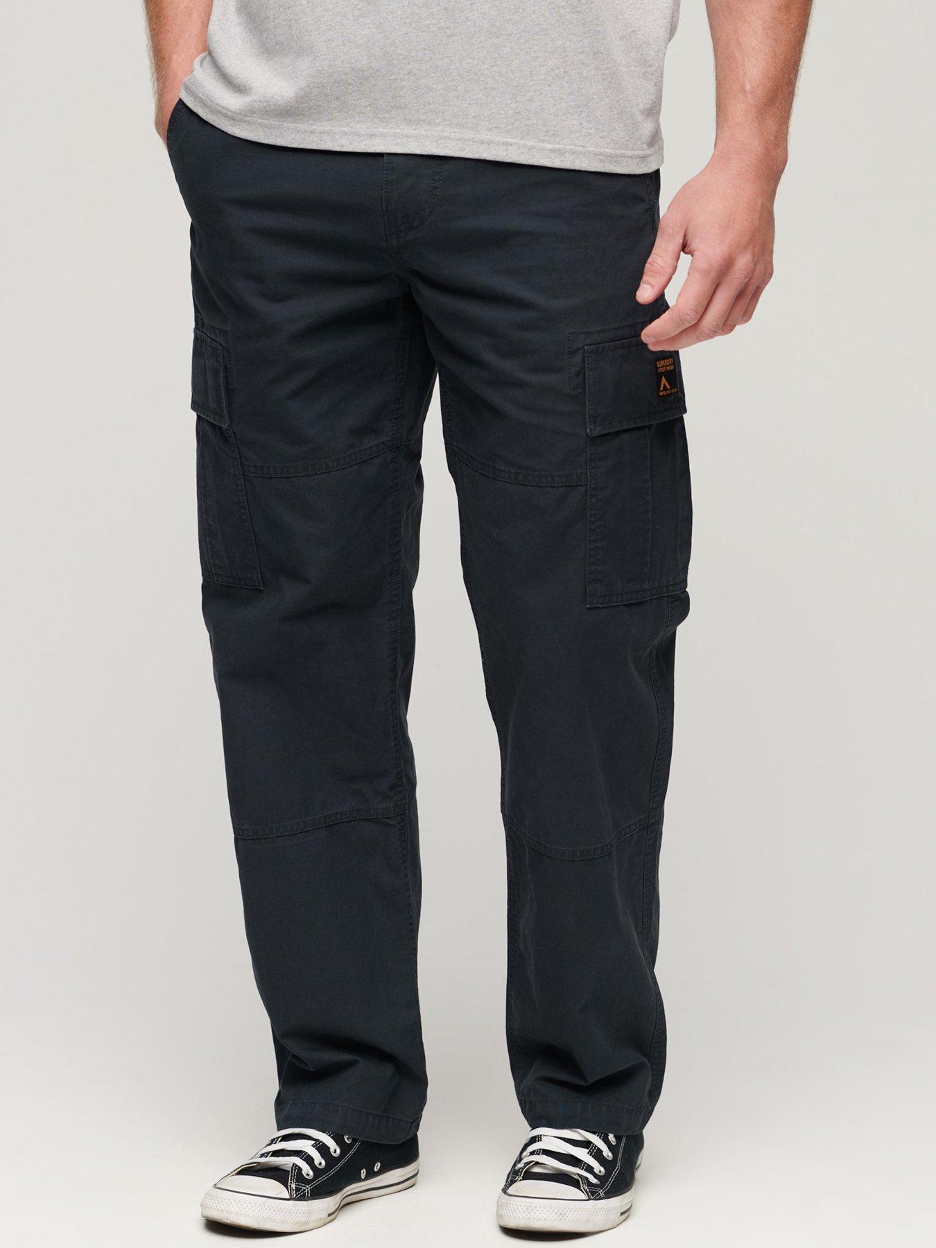Cotton cargo trousers with elastic band | Alcott | Men's Trousers