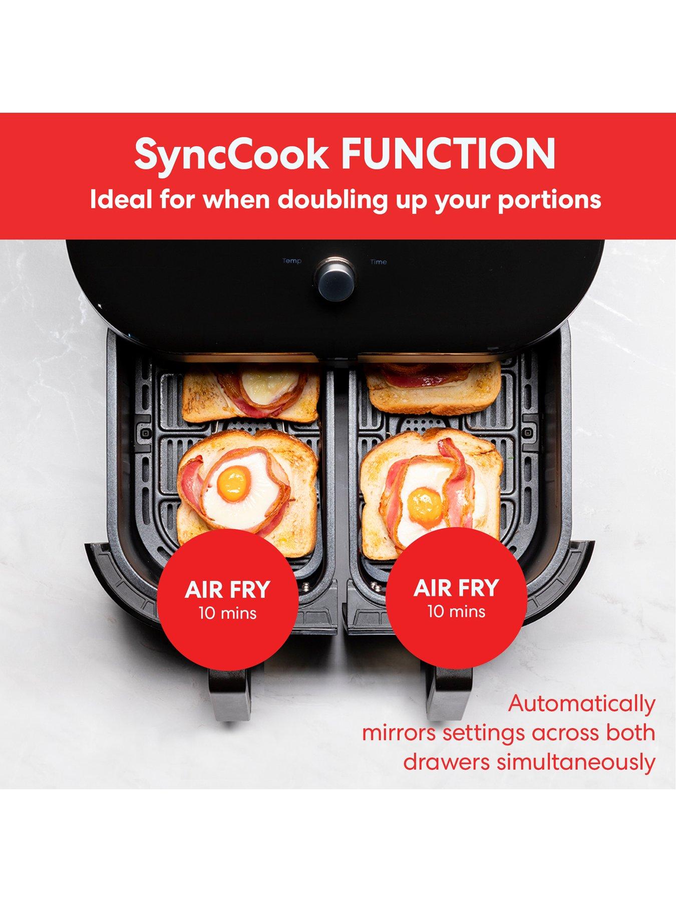  image of instant-vortex-plus-dual-air-fryer-with-clearcook-black-76l--air-fry-bake-roast-grill-dehydrate-amp-reheat