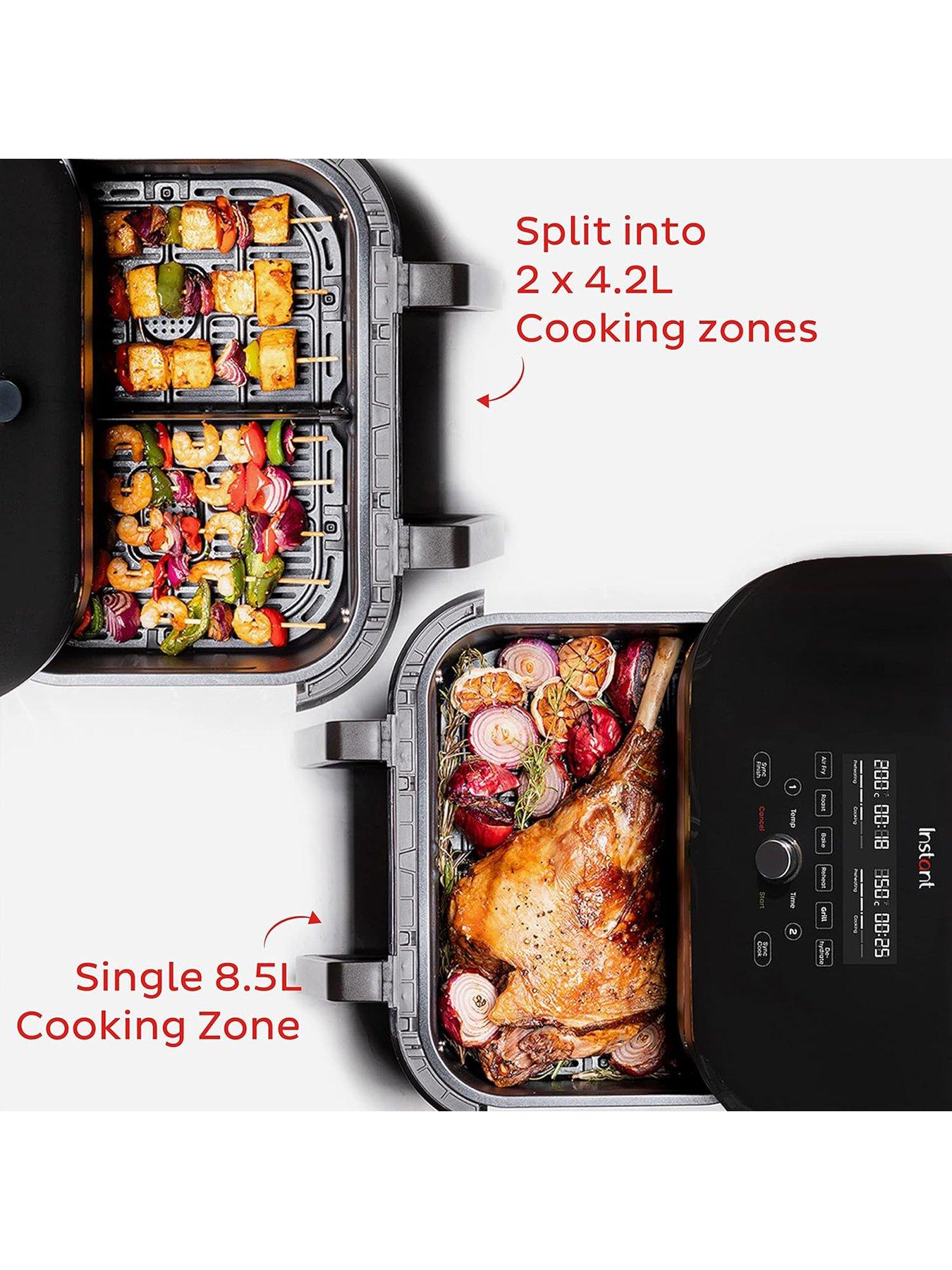 Image 2 of 5 of Instant Pot Vortex Plus VersaZone Air Fryer, Black 8.5L- Air Fry, Bake, Roast, Grill, Dehydrate &amp; Reheat