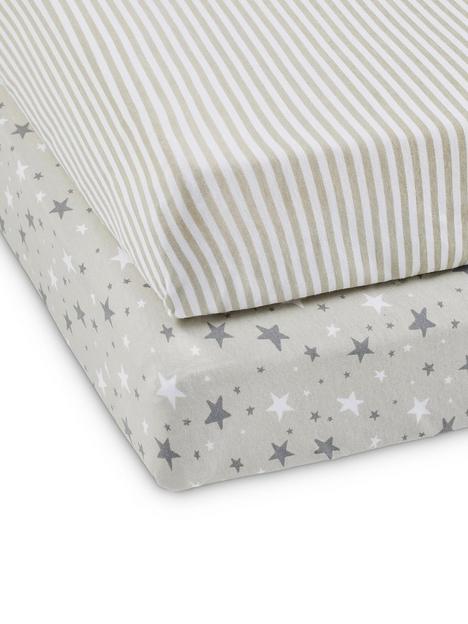 ickle-bubba-baby-cot-bed-sheets-2-pack--cosmic-aura-grey