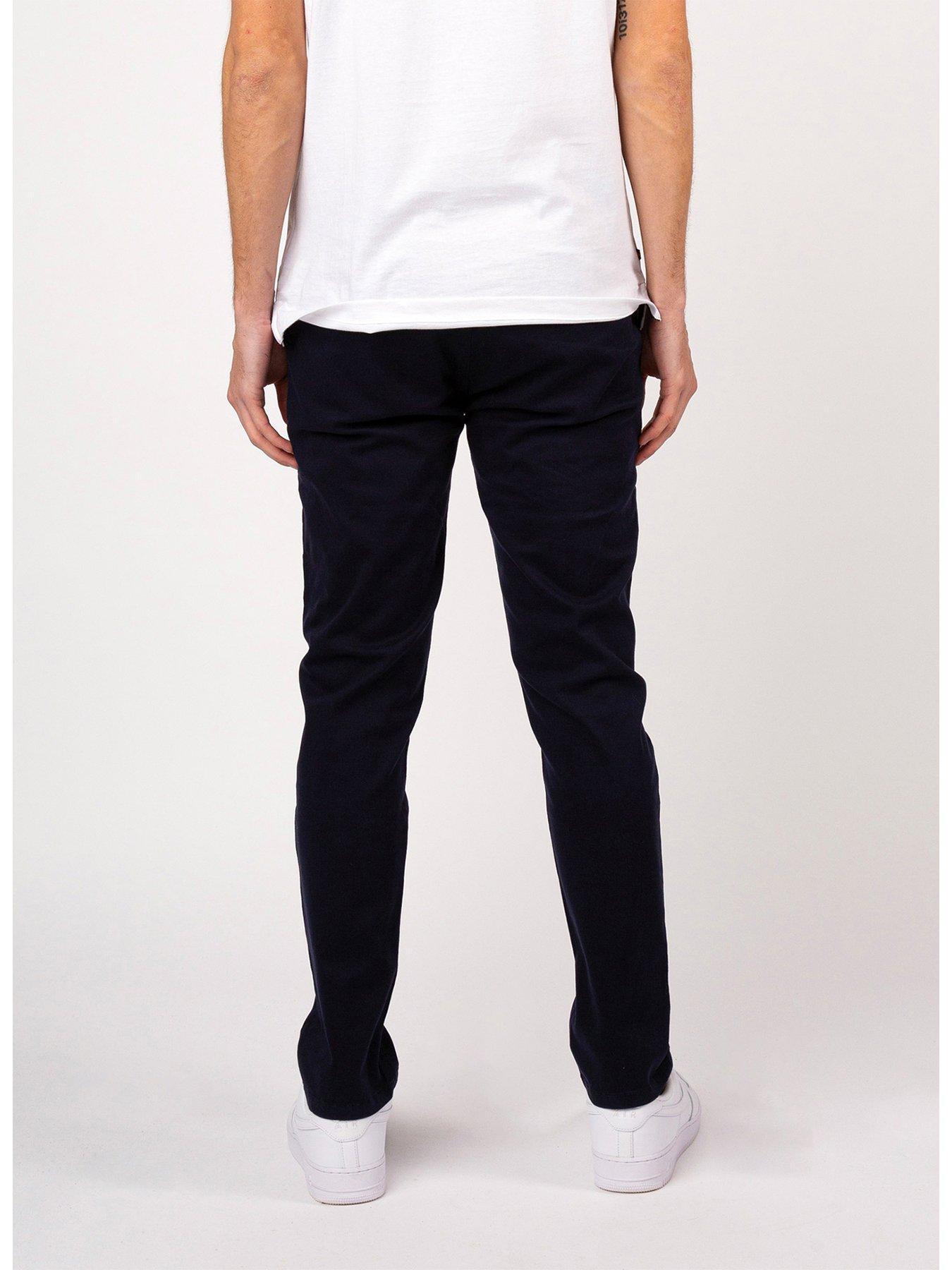  image of luke-1977-alpa-smart-chino-trousers-navy