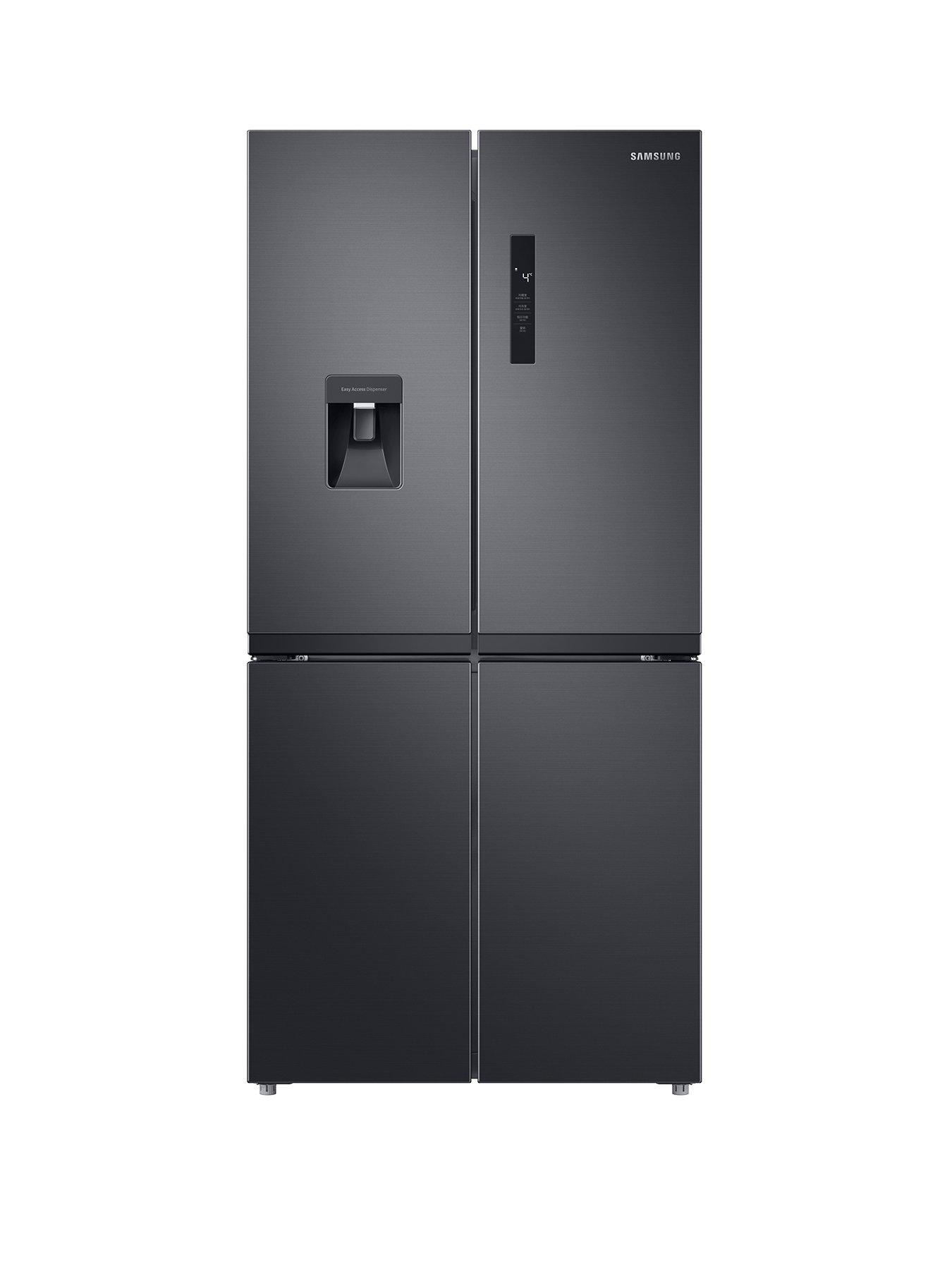 Samsung Series 8 RF48A401EB4EU French Style Fridge Freezer with Twin Cooling Plus - Matt Black