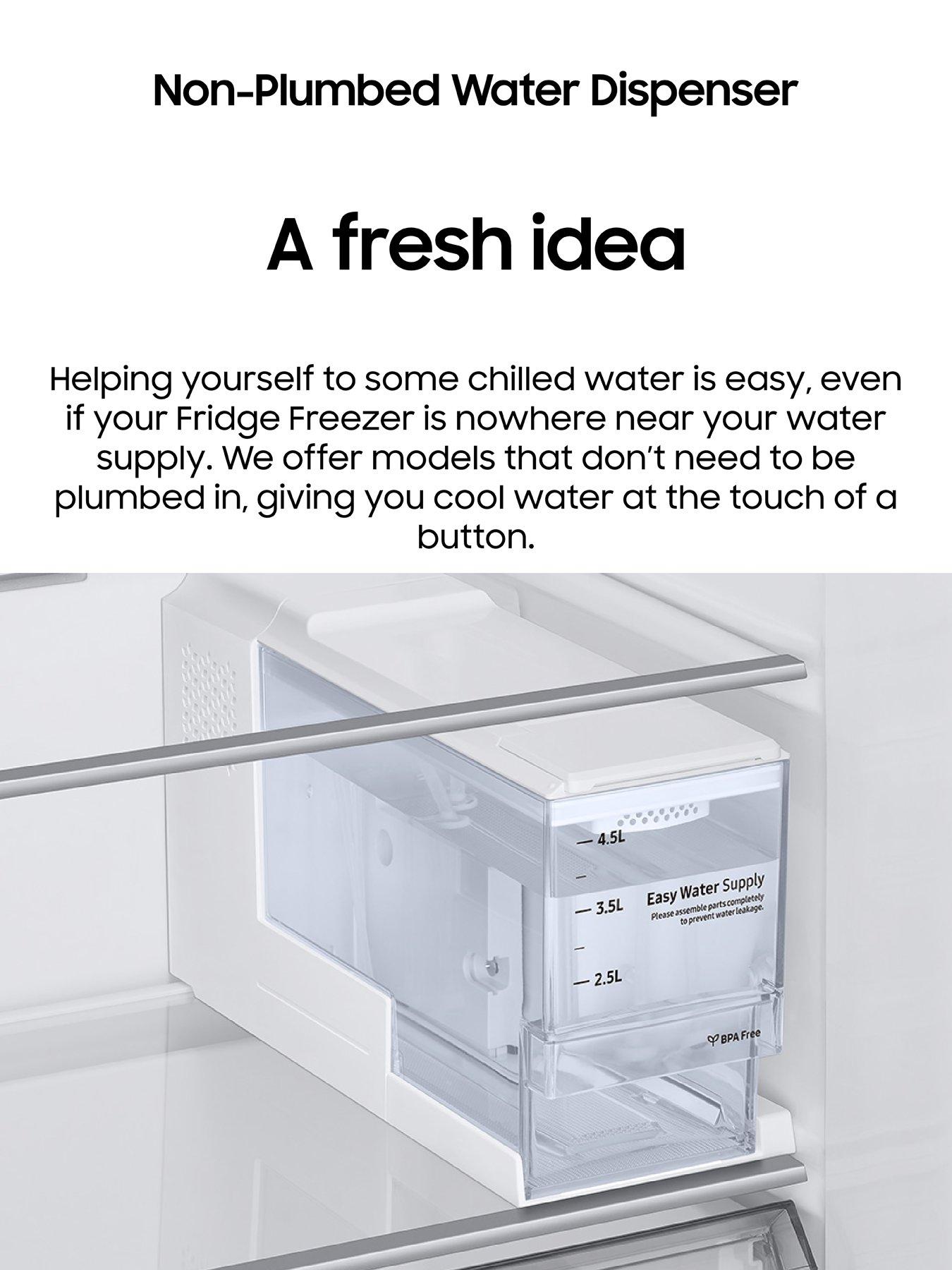  image of samsung-rf48a401eb4eu-french-style-fridge-freezer-with-twin-cooling-plus-e-rated--nbspgentle-black-matt