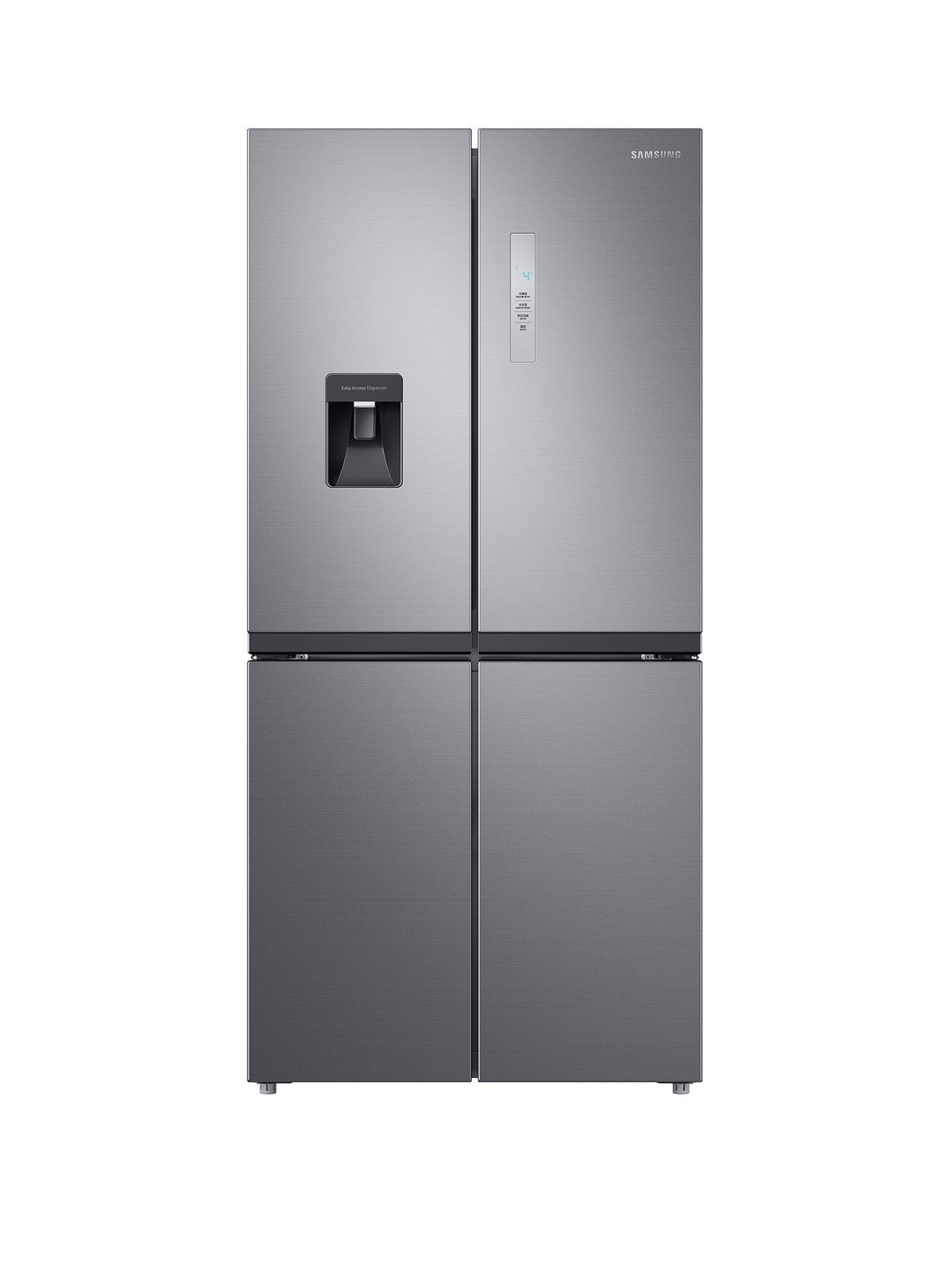 undefined RF48A401EM9/EU French Style Fridge Freezer with Twin Cooling Plus - E Rated - Gentle Silver Matt