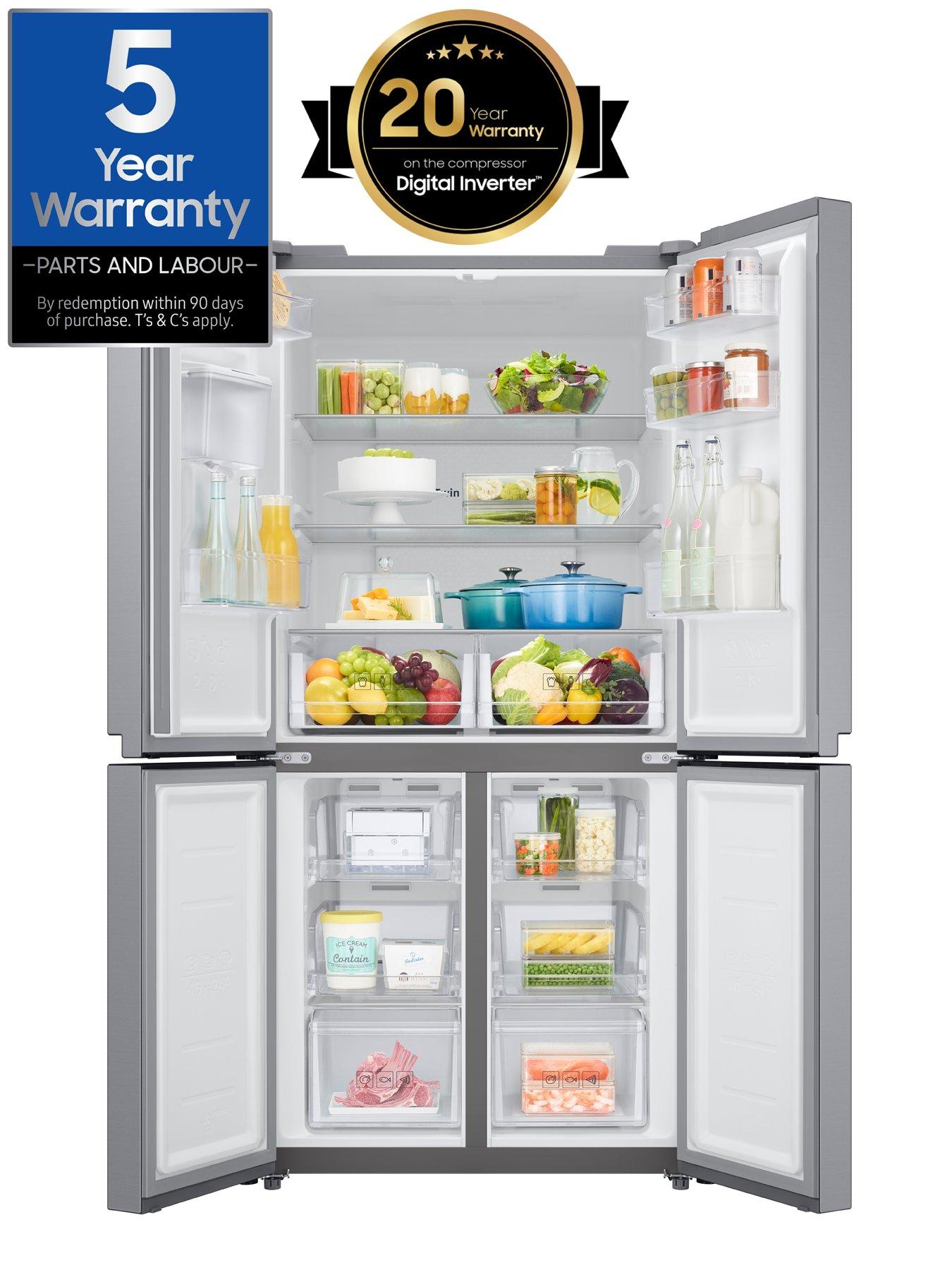 Image 2 of 8 of Samsung Series 8 RF48A401EM9/EU French Style Fridge Freezer with SpaceMax - E Rated - Gentle Silver Matt