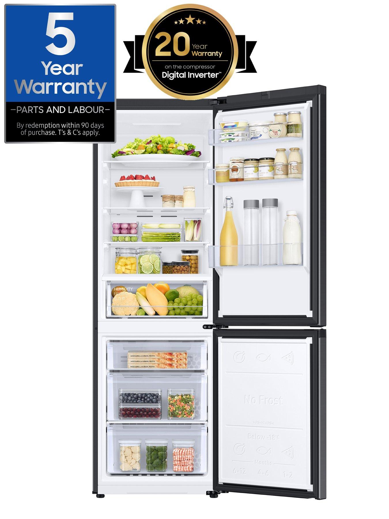  image of samsung-series-4-rb34c600ebn-frost-free-classic-fridge-freezer-with-all-around-cooling-e-rated-black
