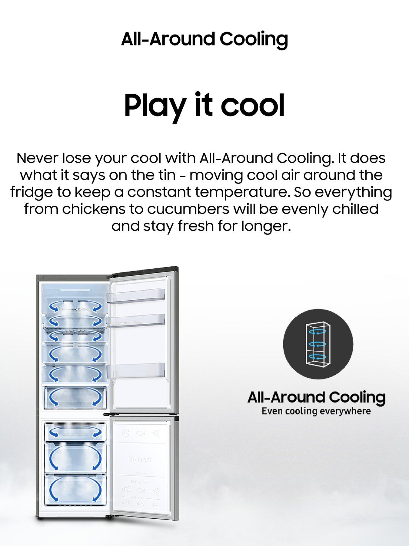  image of samsung-series-4-rb34c652esa-frost-free-classic-fridge-freezer-with-non-plumbed-water-dispenser--nbspsilver