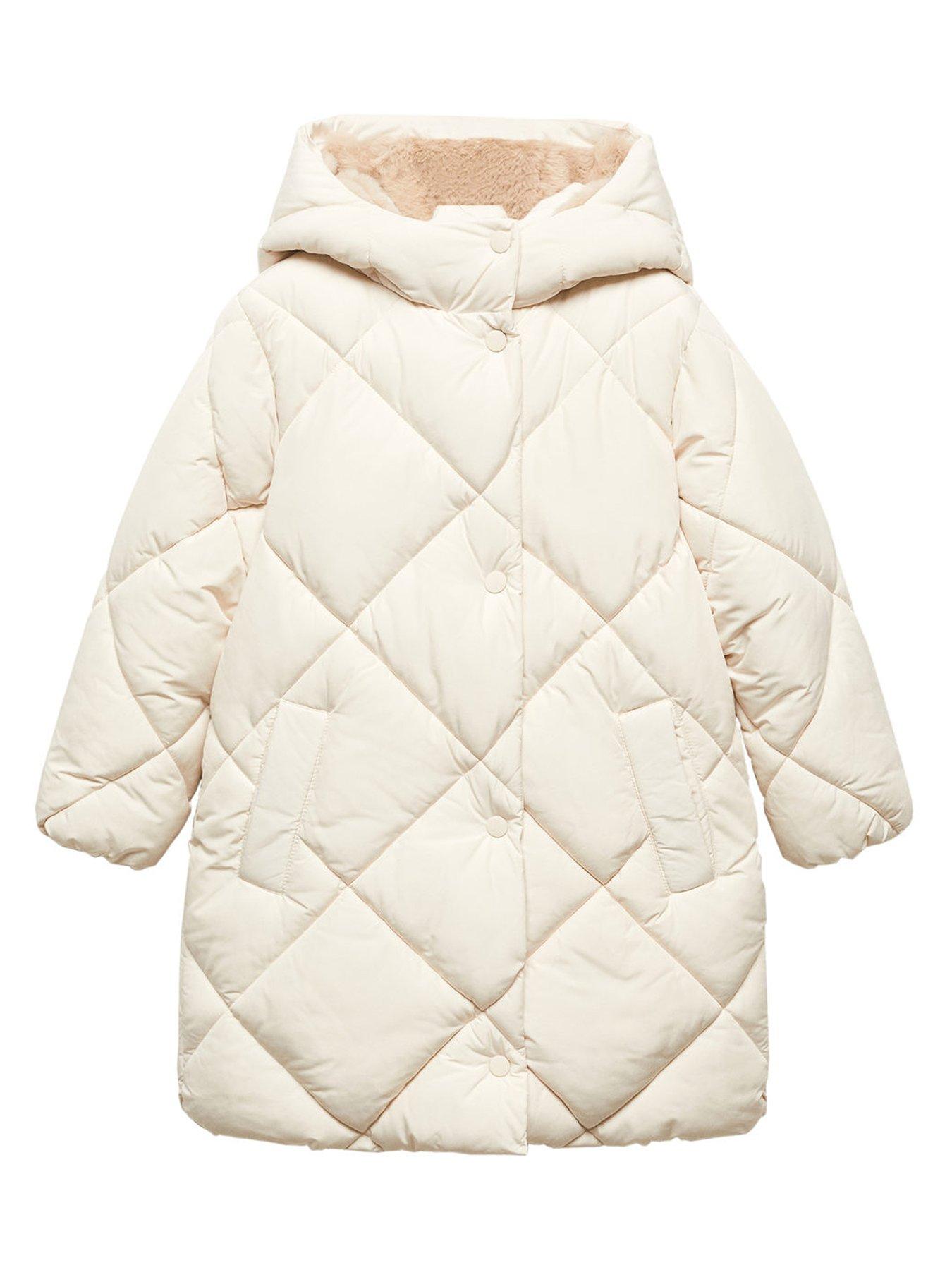 Girls on sale cream coat