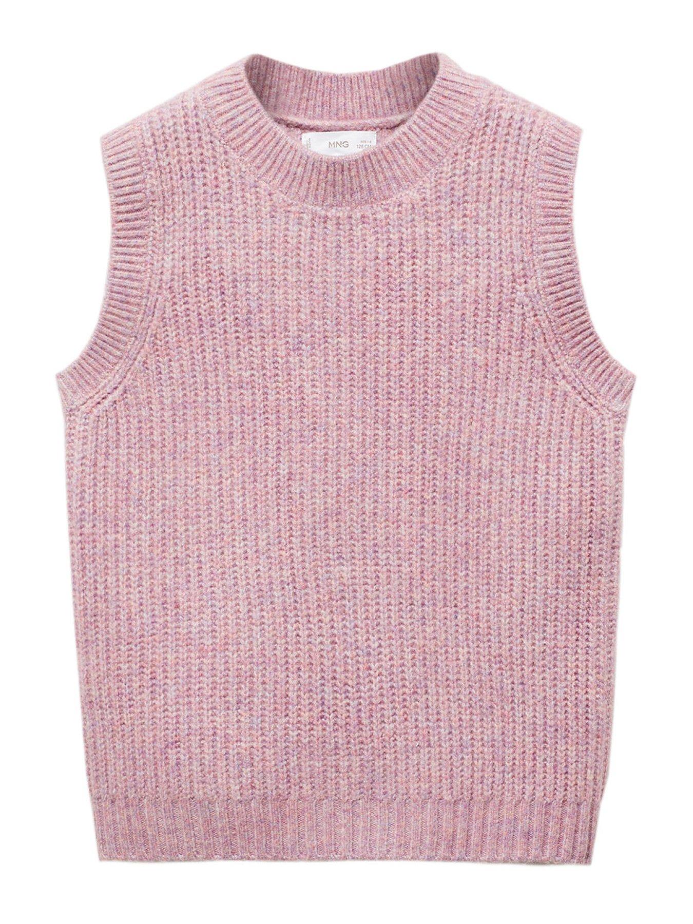 Girls Knitted Tank Top Light Purple