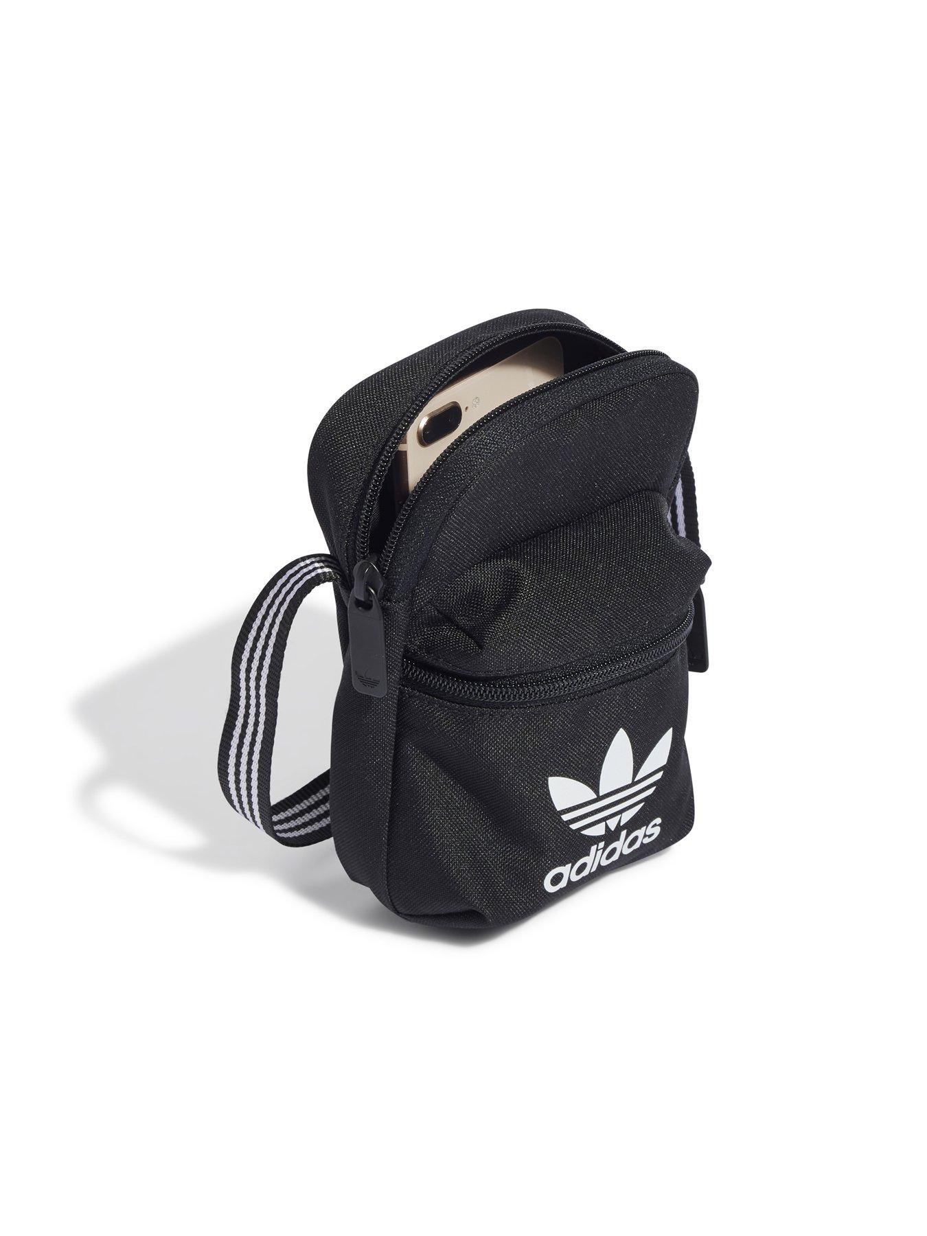 adidas Originals Unisex Festival Bag Black White littlewoods