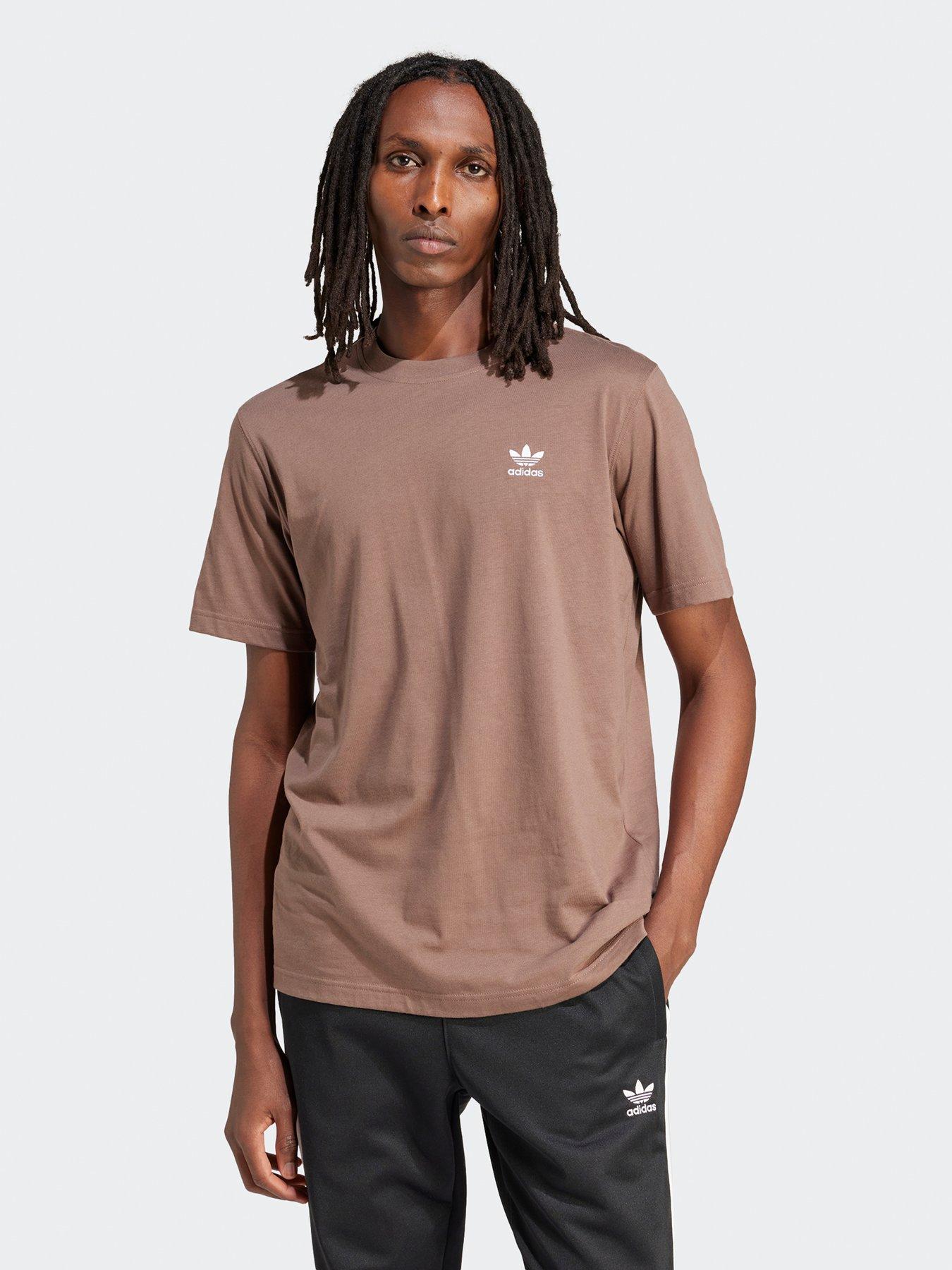 undefined Mens Essential Trefoil T-Shirt - Beige