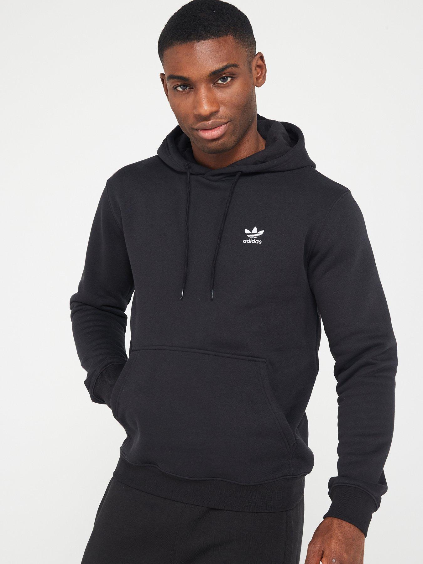 Adidas trefoil hoodie mens hot sale sale