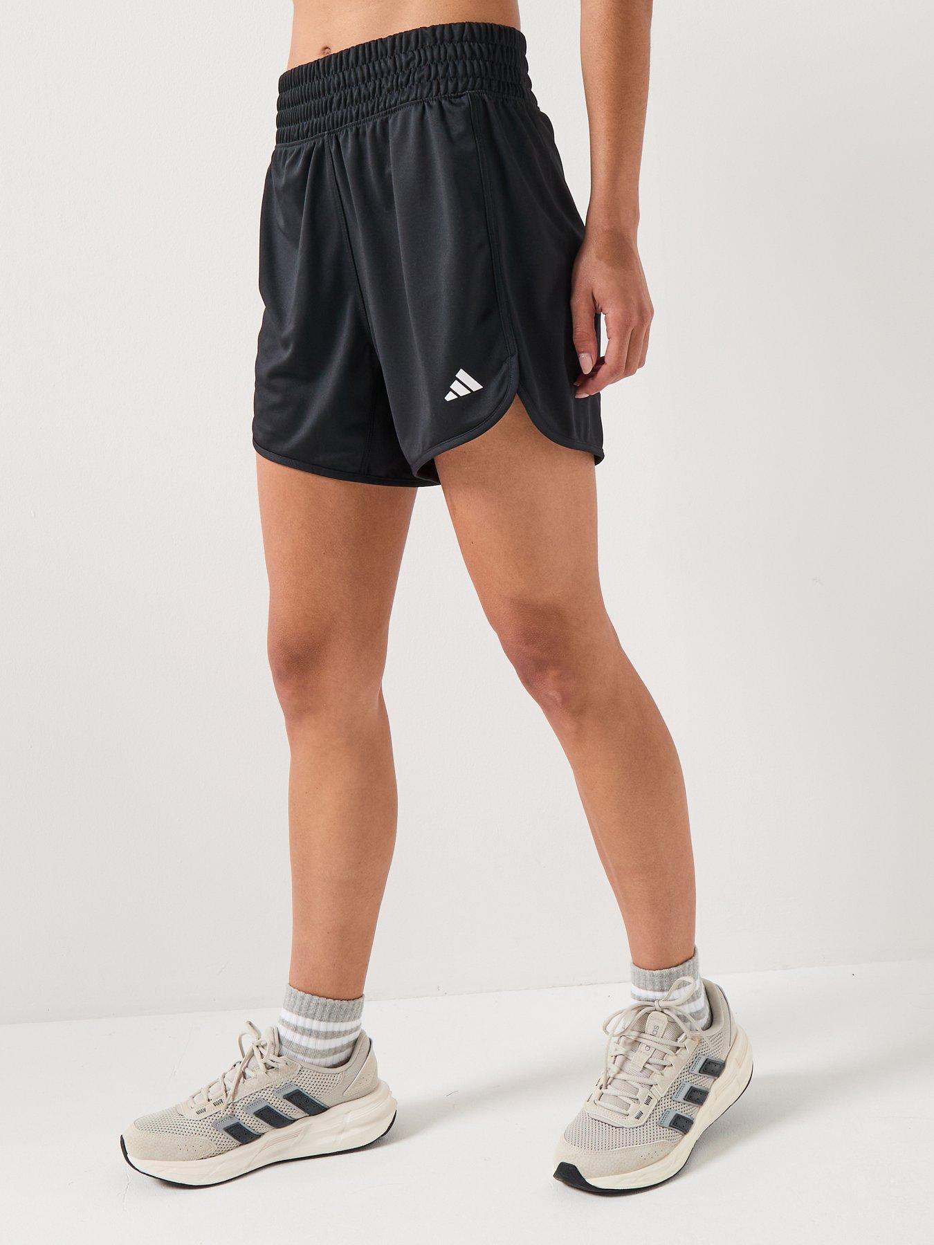 adidas-womens-training-pacer-knit-high-wait-shorts-black