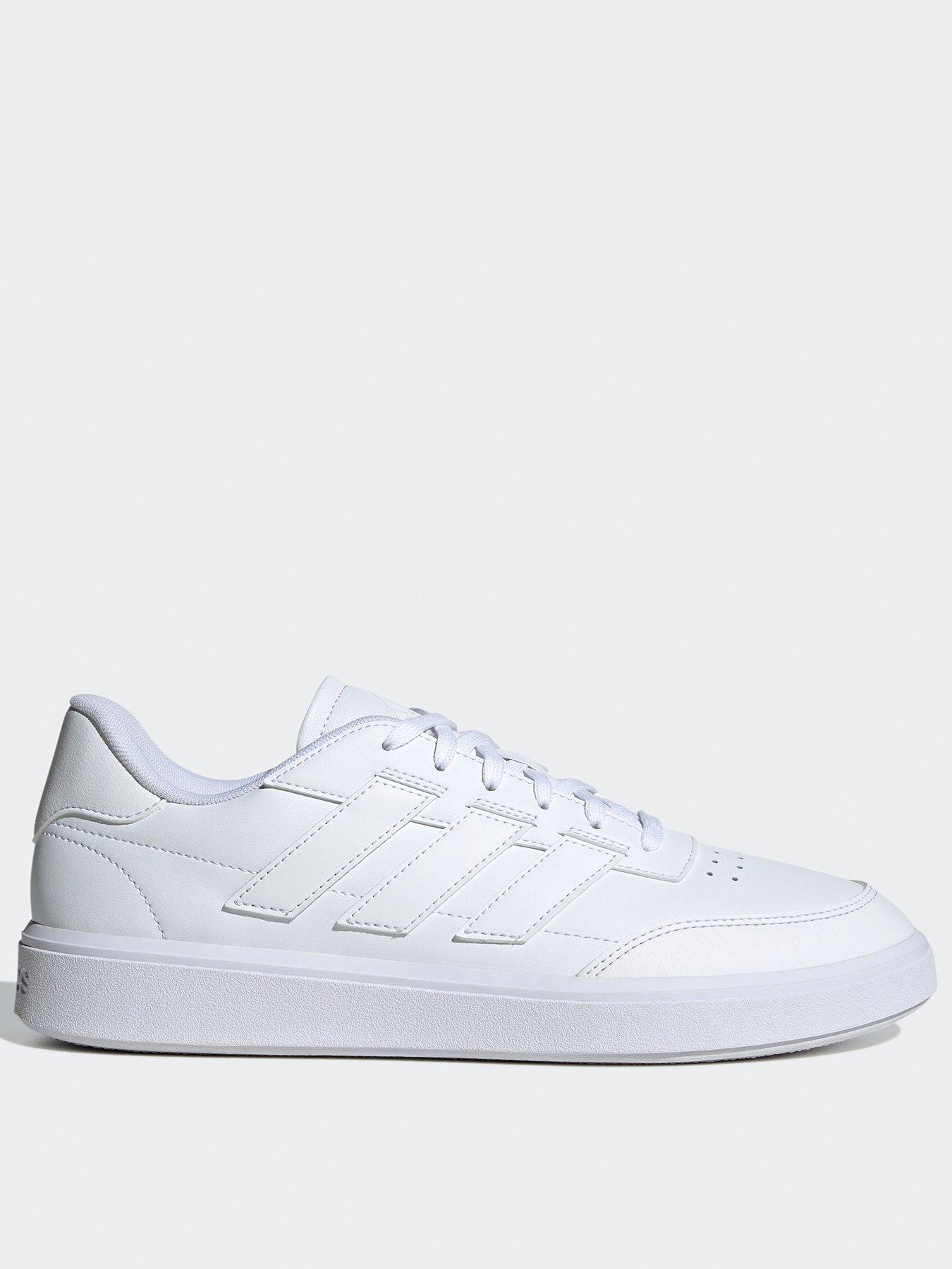 undefined Mens Courtblock Trainers - White/White