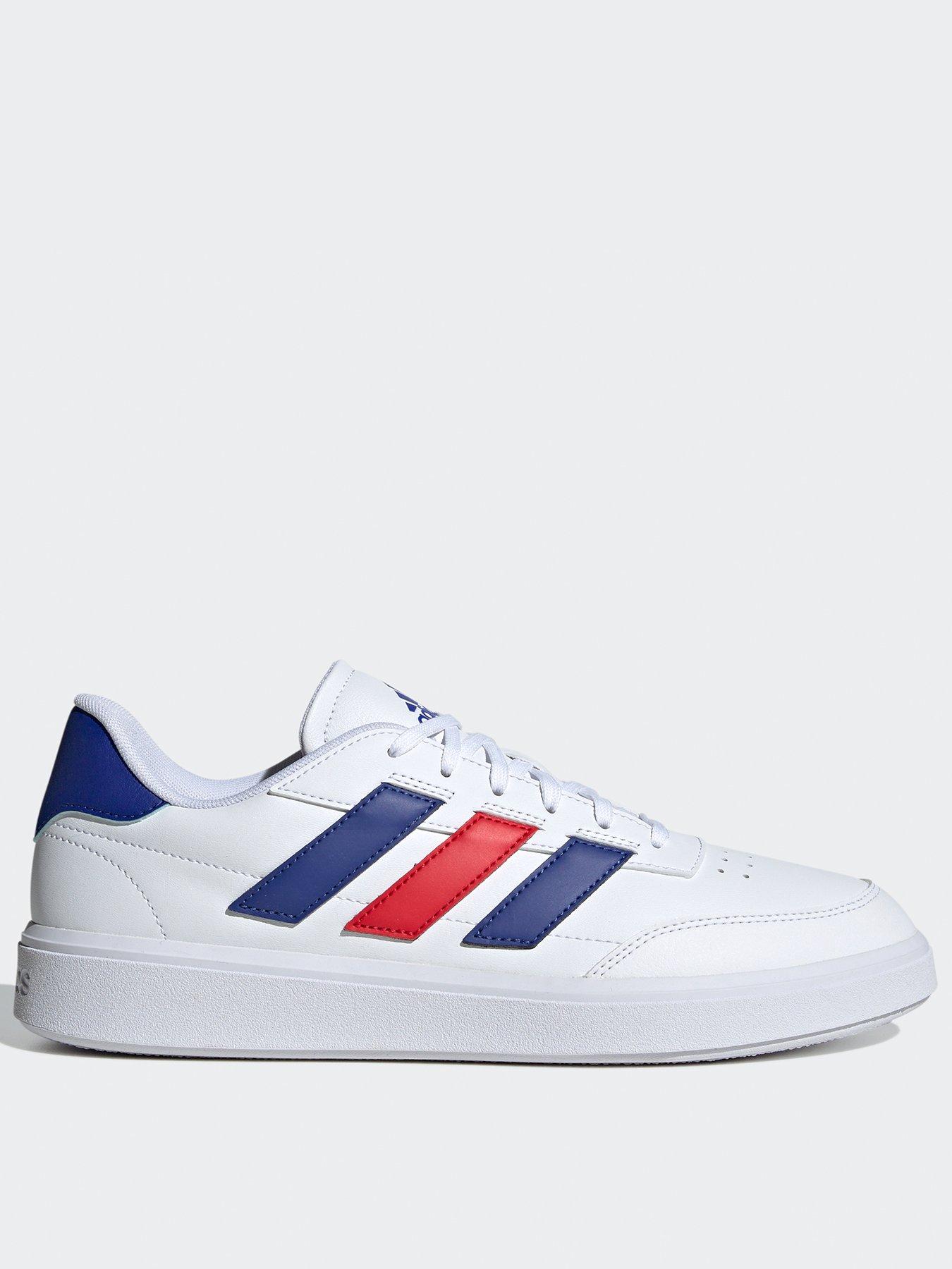 Mens Courtblock Trainers White Multi