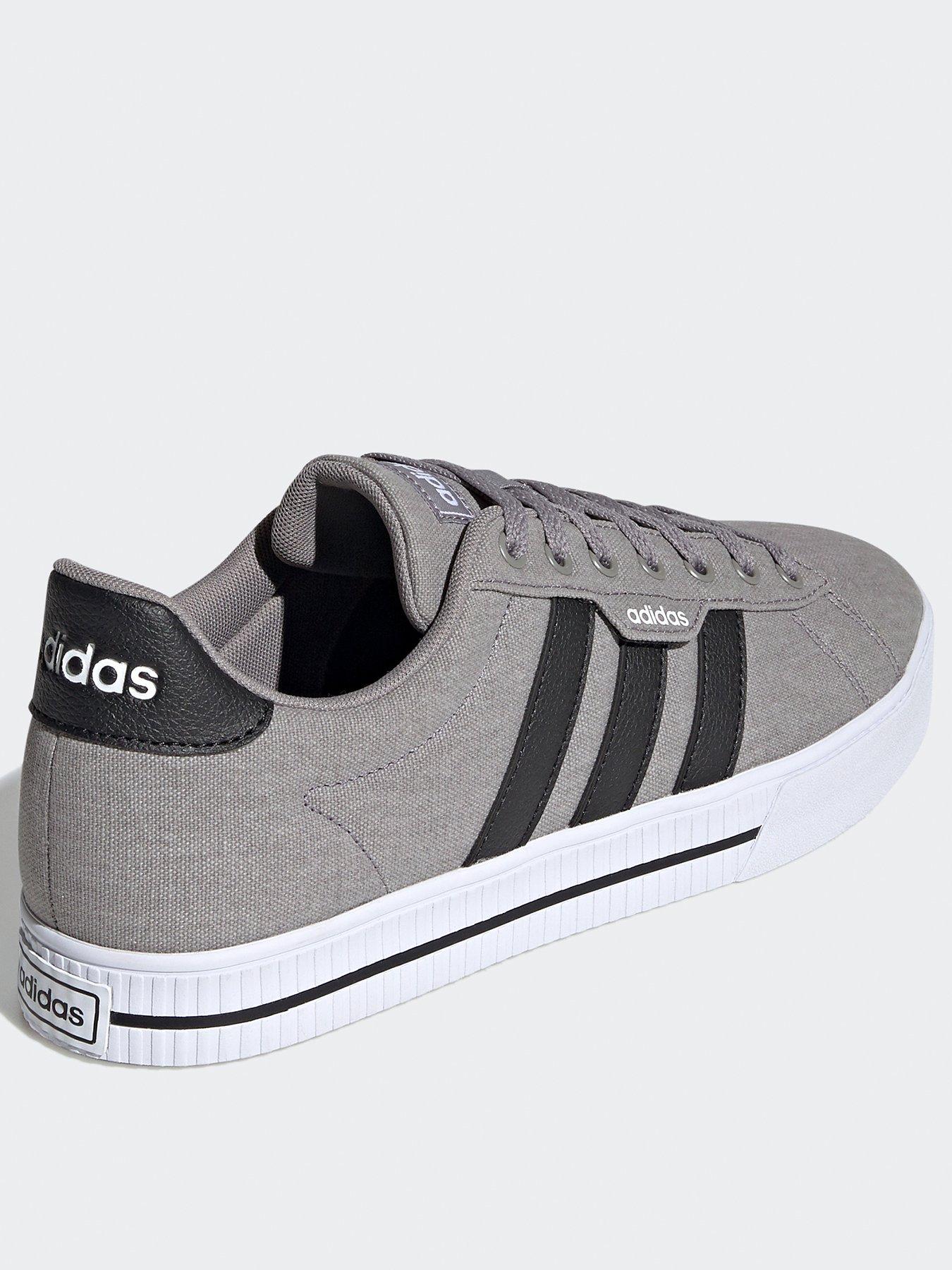 adidas Sportswear Mens Canvas Daily 3.0 Trainers Grey Black