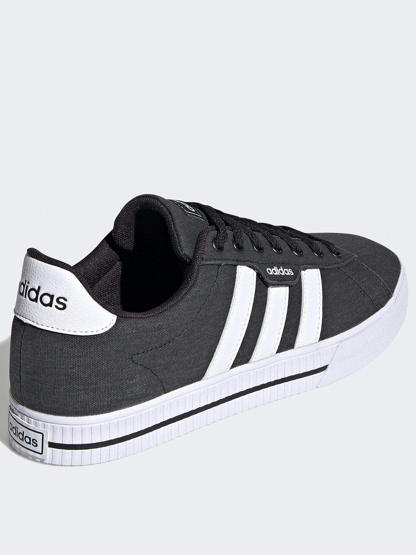 Adidas black clearance canvas trainers