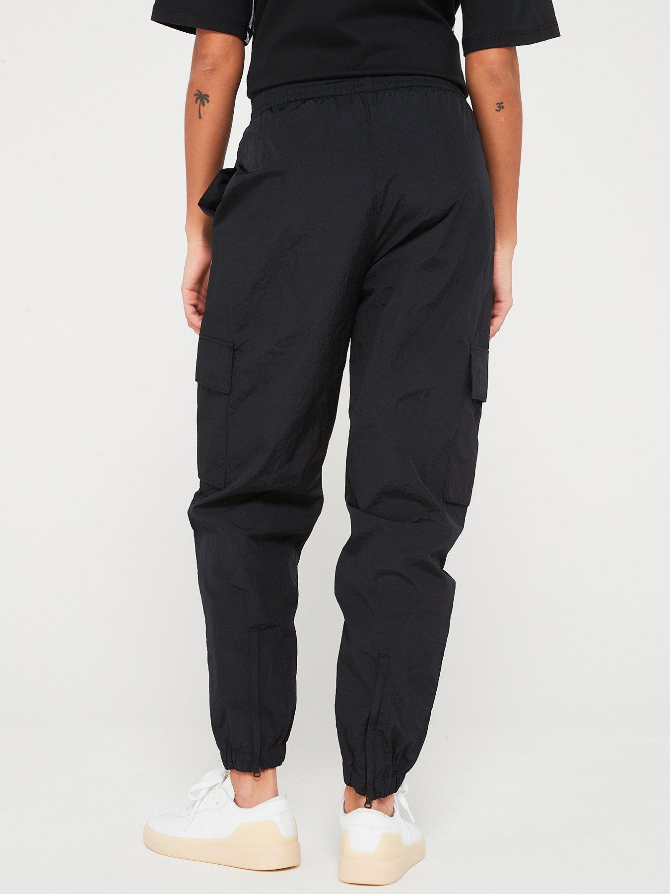 Adidas Originals Recycled Poly Cargo Pants In 블랙