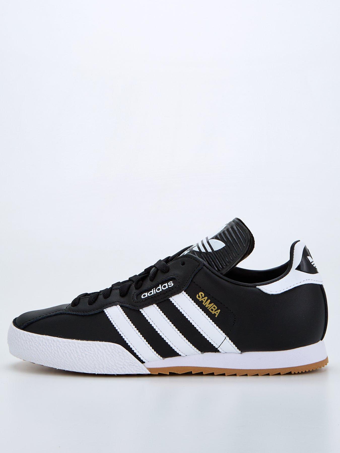 Adidas samba black suede trainers online