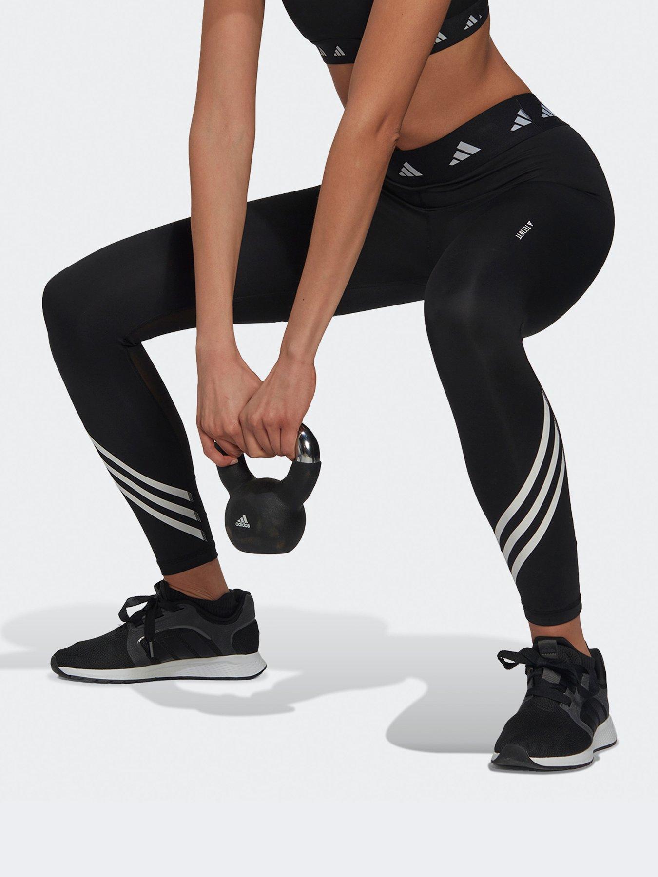 adidas Womens Training Optime Power 7/8 Tights - Grey
