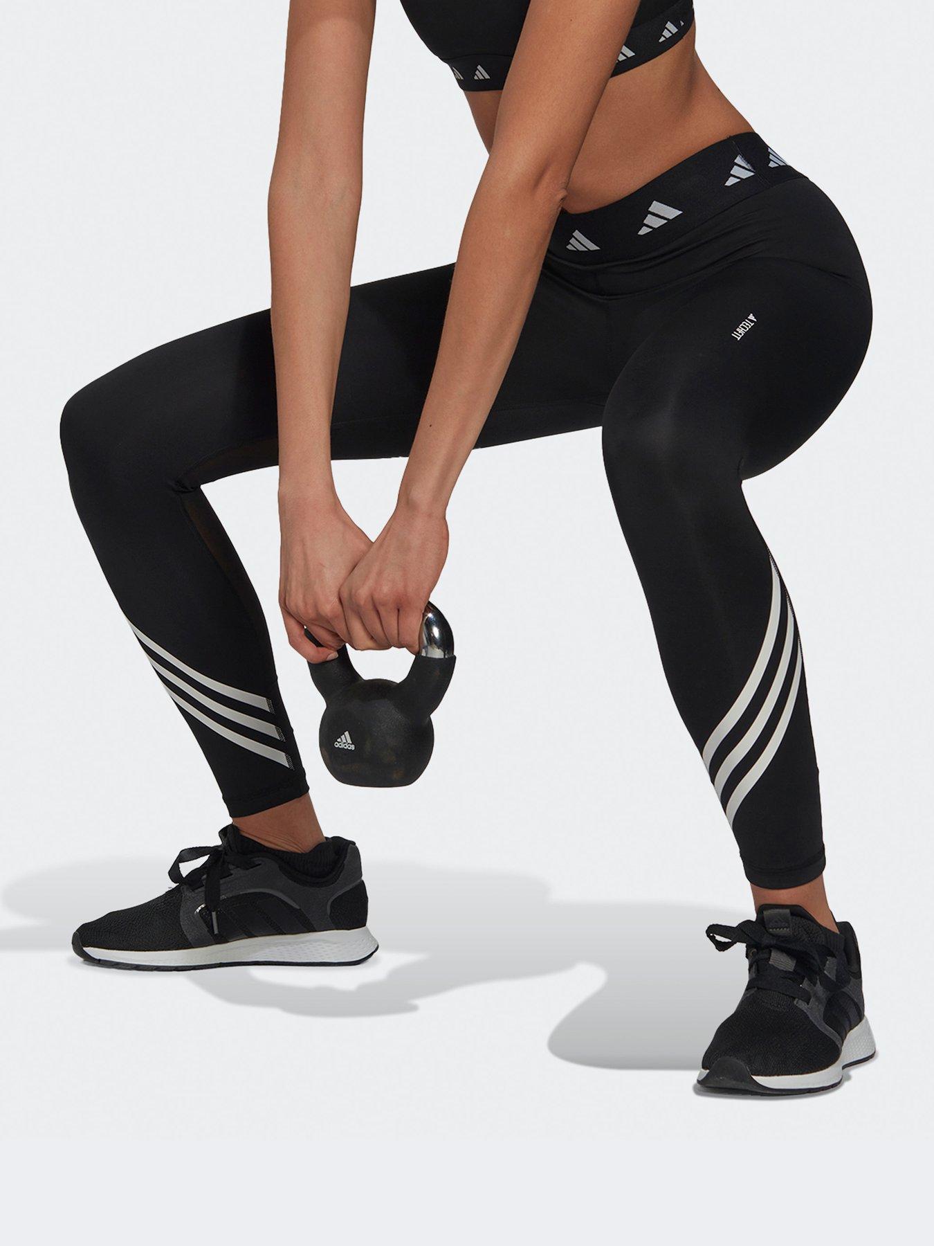 undefined Performance Tech Fit 3 Stripe 7/8 Tights - Black